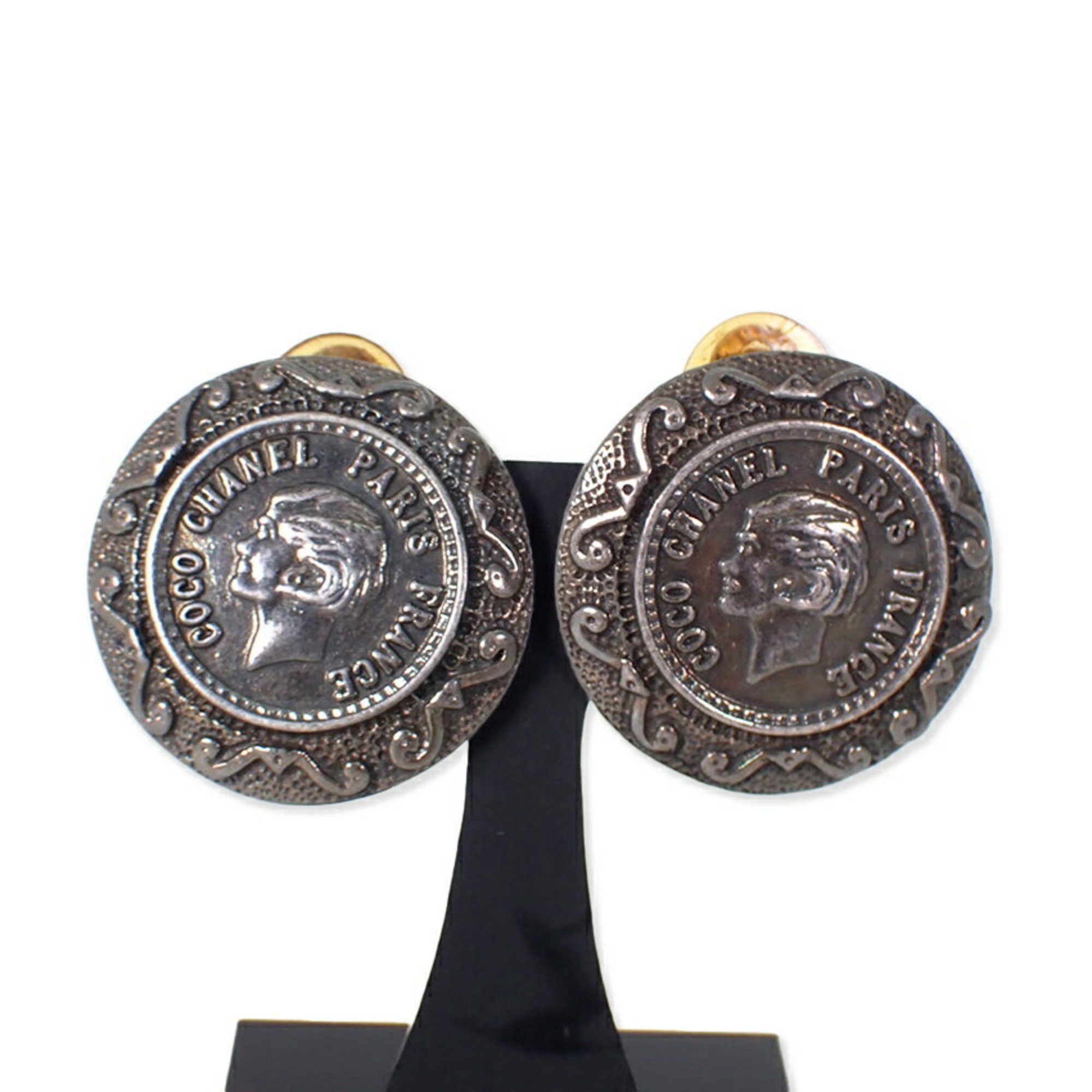 Chanel CHANEL 925 Classic 96A Earrings j83-4 Size ONE SIZE - 1 Thumbnail