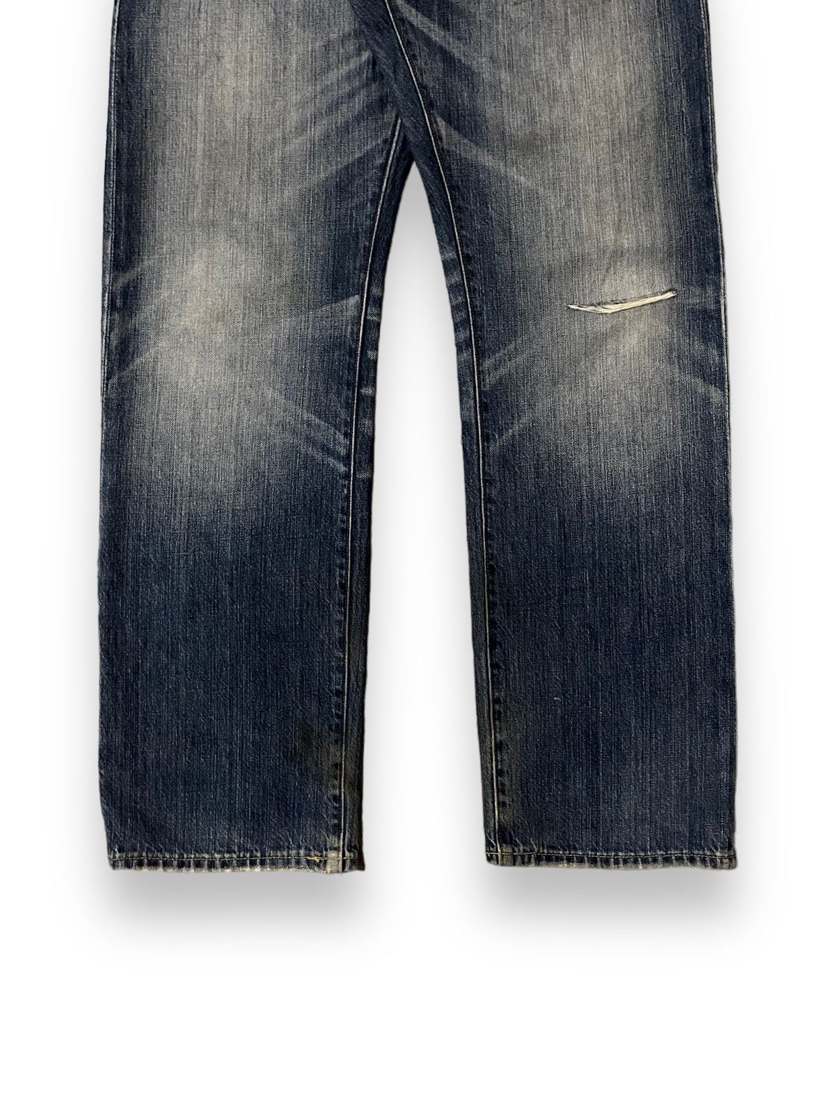 20471120 × JNCO Men Gap 1969 Jean Sandblast Distressed Art Honeycomb Knee Size US 32 / EU 48 - 5 Thumbnail