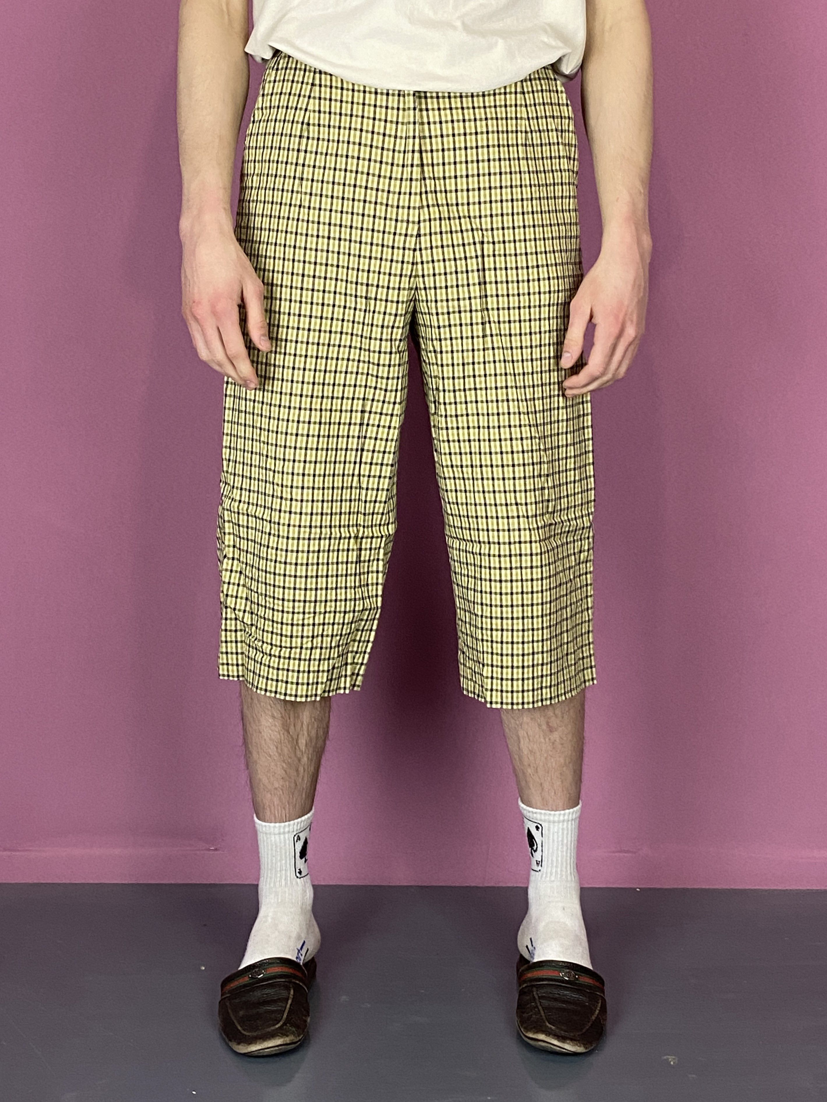 Aquascutum × Vintage Aquascutum Vintage Men's Check Bermuda Shorts - Size US 12 Size US 34 / EU 50 - 1 Thumbnail