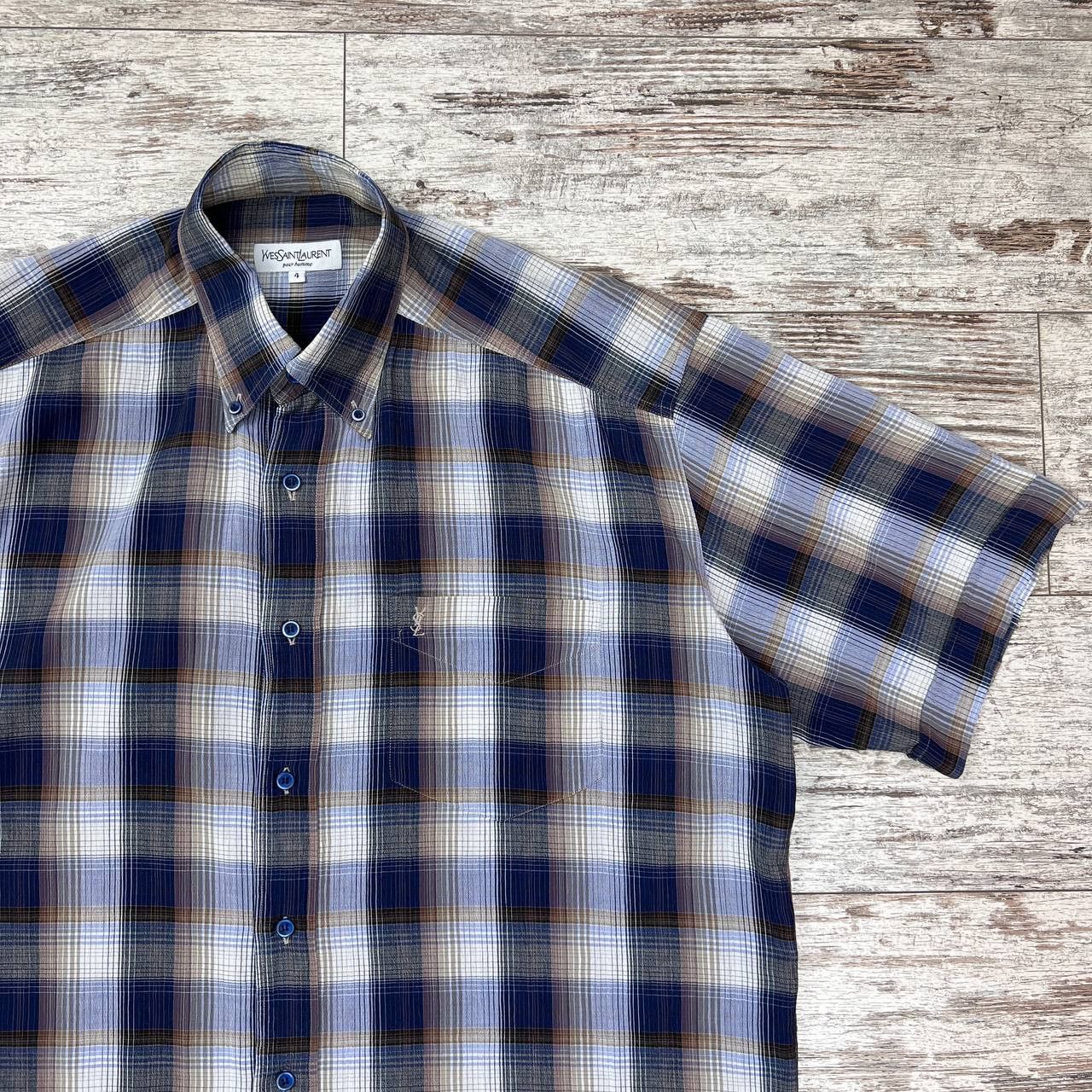 Yves Saint Laurent Vintage Yves Saint Laurent Man's Shirt Size 4 Size US XL / EU 56 / 4 - 3 Thumbnail