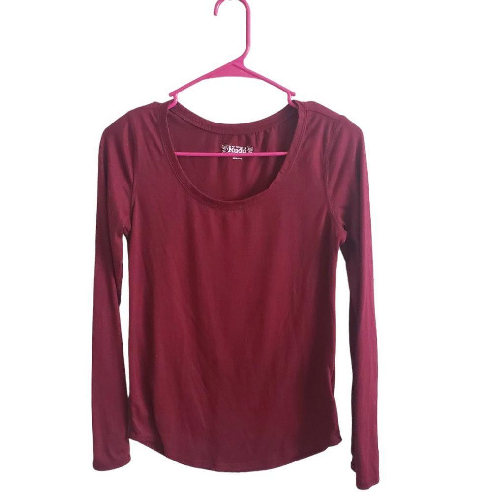 Steve Madden CT663 Mudd Burgundy Ladies Long Sleeve T-shirt M Size M / US 6-8 / IT 42-44 - 1 Thumbnail