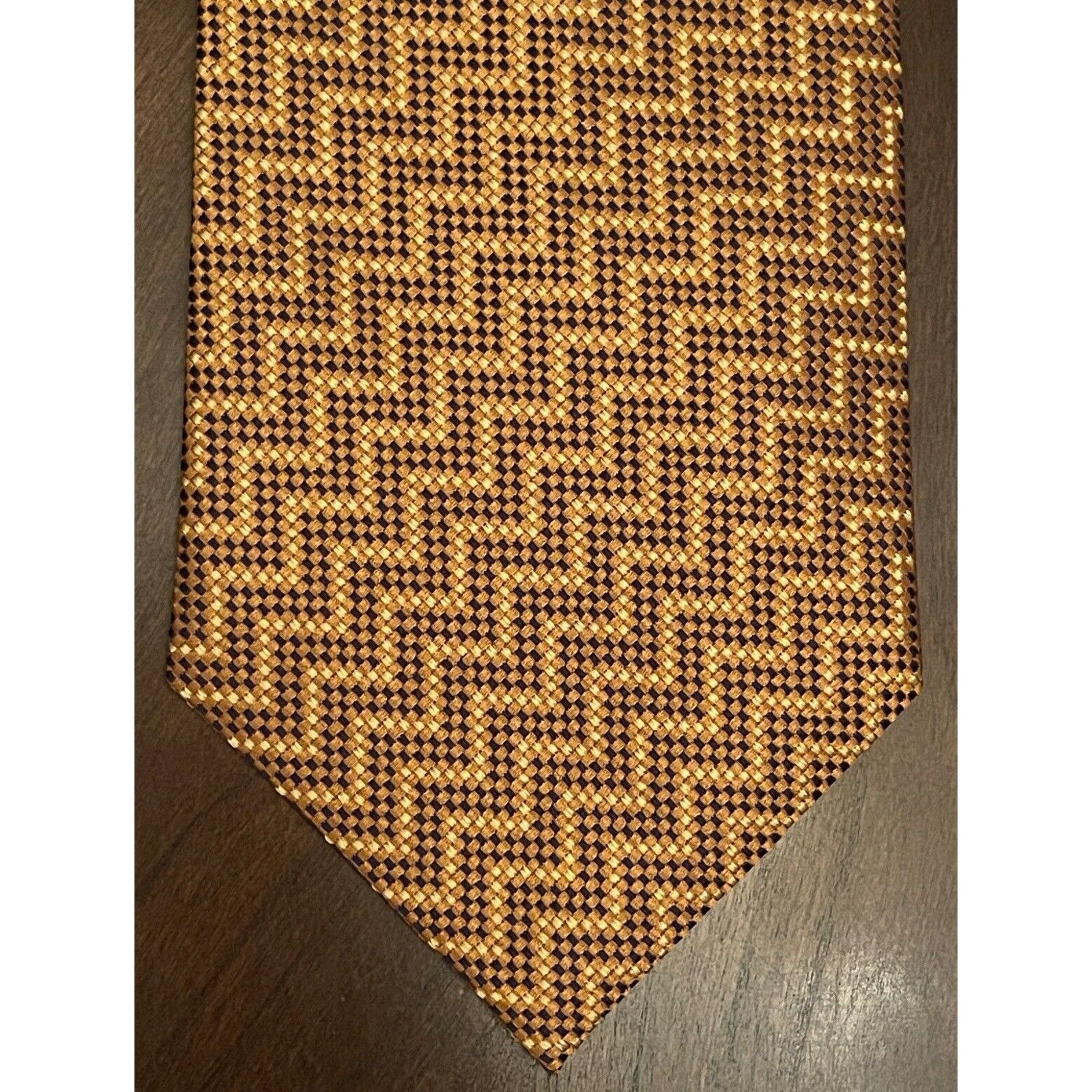 Other Leehaus Orange Blue 100% Silk Men’s Neck Tie Made In Korea Size ONE SIZE - 1 Thumbnail