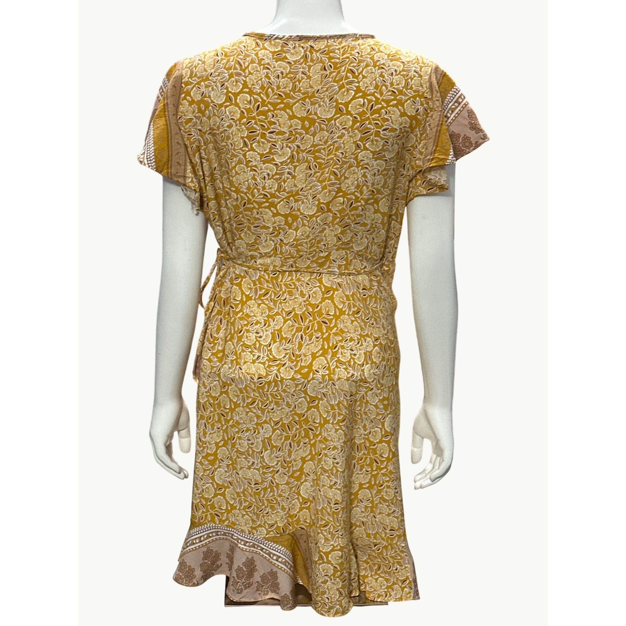 Other CCC Bohemian Floral Wrap Dress Short Sleeve V-Neck Elegant S Size ONE SIZE - 3 Thumbnail