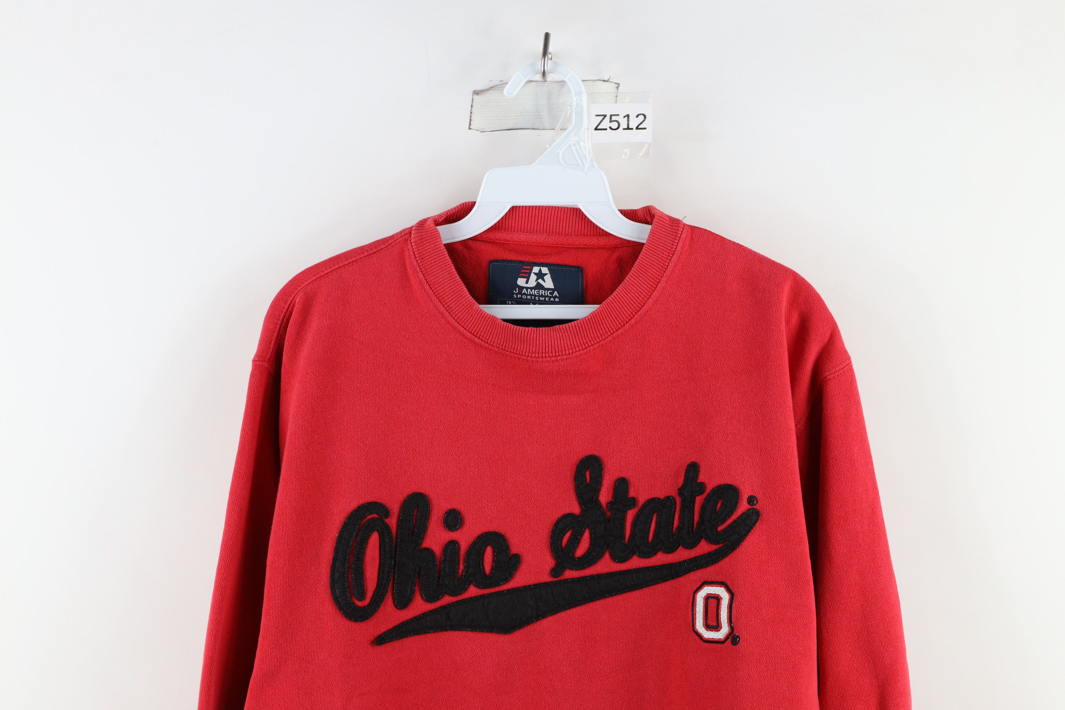 Vintage Vintage 90s Out Script Ohio State University Sweatshirt Red Size US M / EU 48-50 / 2 - 2 Thumbnail