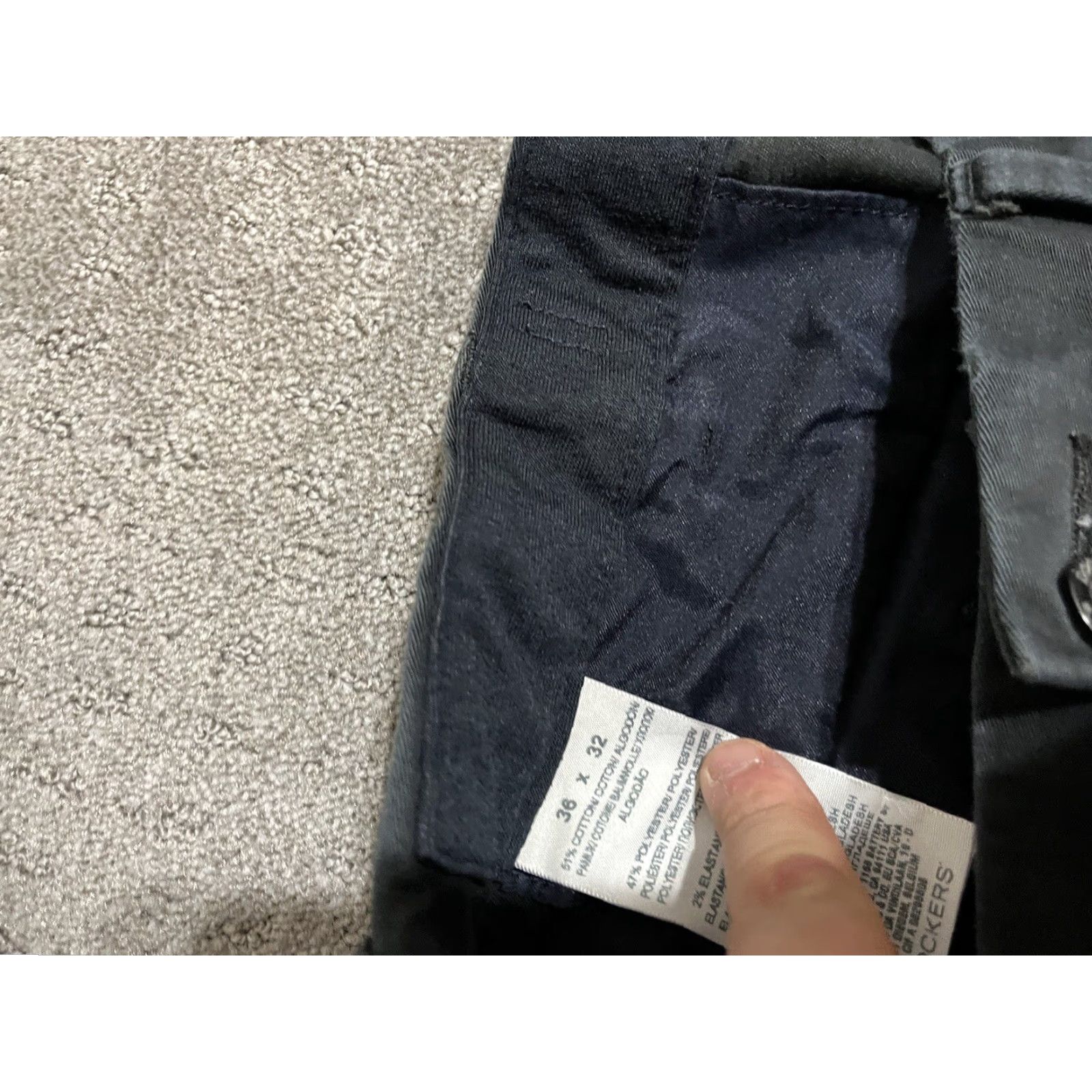 Dockers Dockers Mens Pants 36x32 Black Relaxed Fit Dress Chino Pleated Distresse Size US 36 / EU 52 - 6 Thumbnail