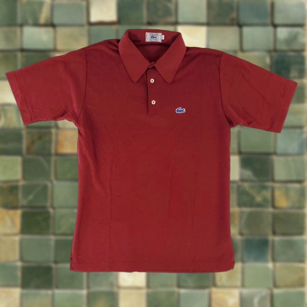 Izod VINTAGE Izod Lacoste Polo Shirt Short Sleeve Mens L Burgundy Red 80s Polo Shirt Men's L 80s VTG Burgundy Red Izod Lacoste Shirts Mens L Size US L / EU 52-54 / 3 - 1 Thumbnail