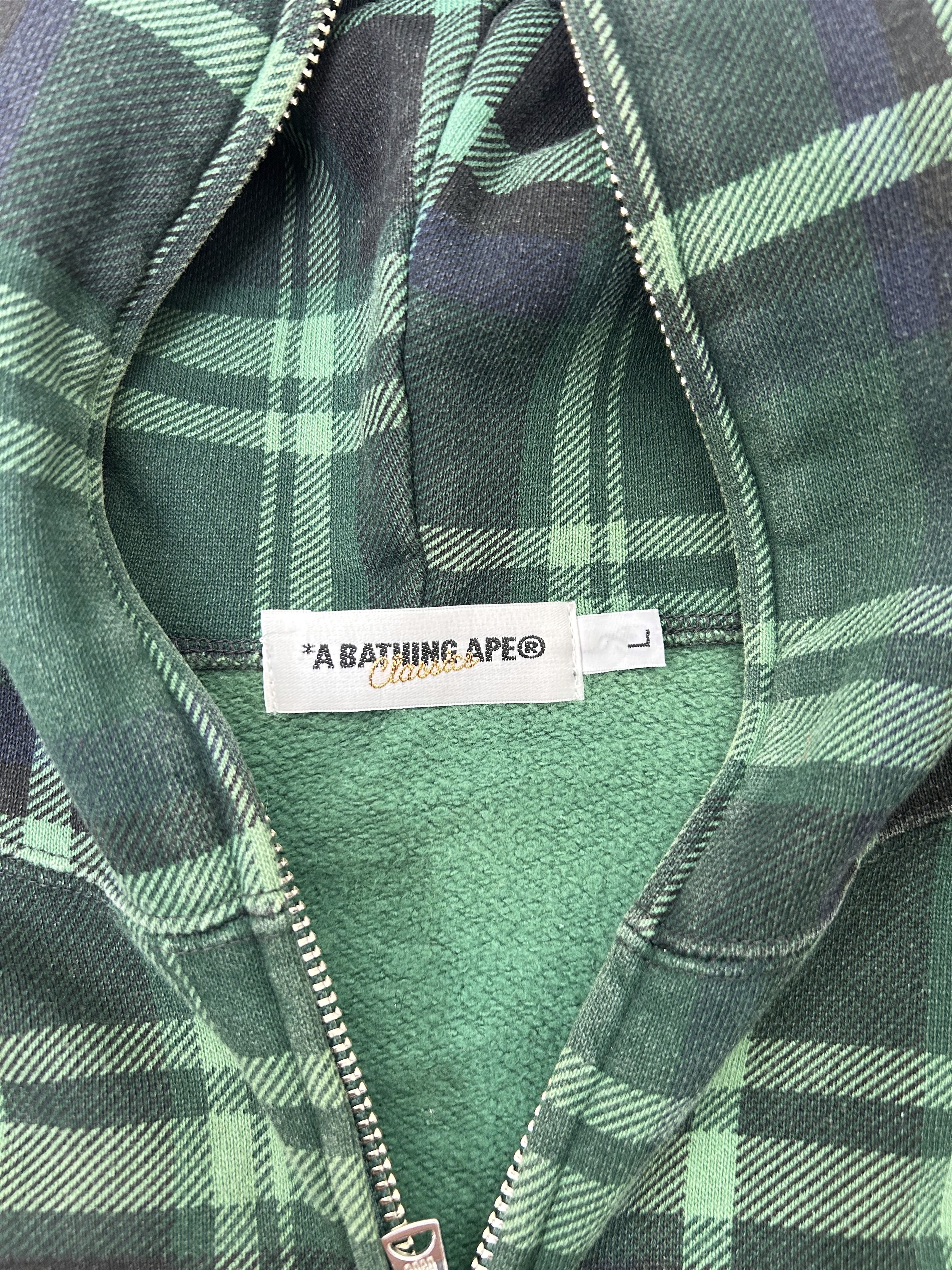 Bape Bape "Shibuya Limited" Check Plaid Fullzip Hoodie [Size L] Size US L / EU 52-54 / 3 - 6 Thumbnail