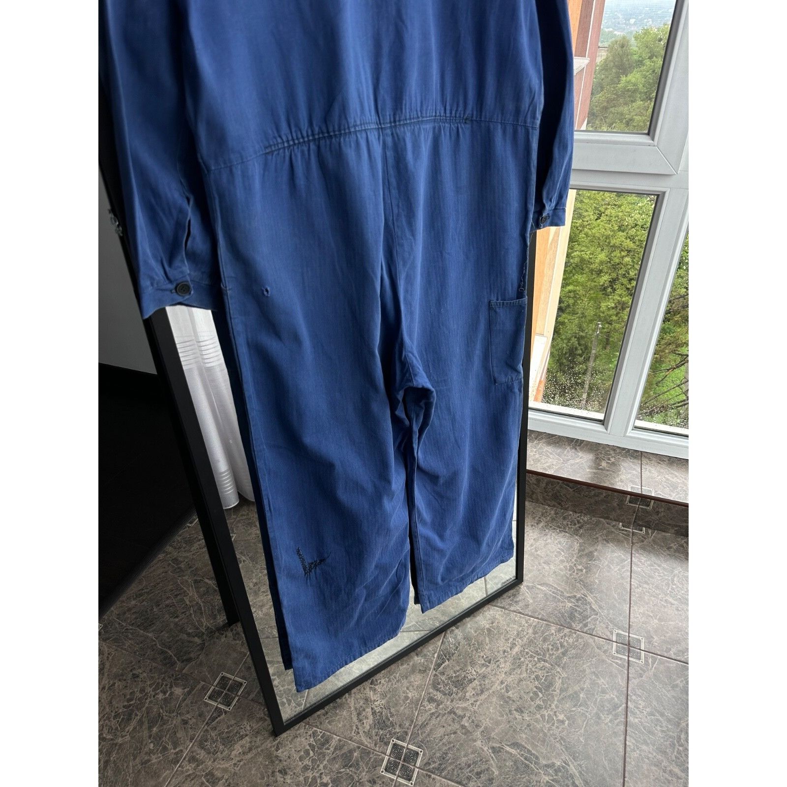Vintage VTG Sanfor 70s French Workwear Distressed Jumpsuit Overall Size US 36 / EU 52 - 14 Thumbnail