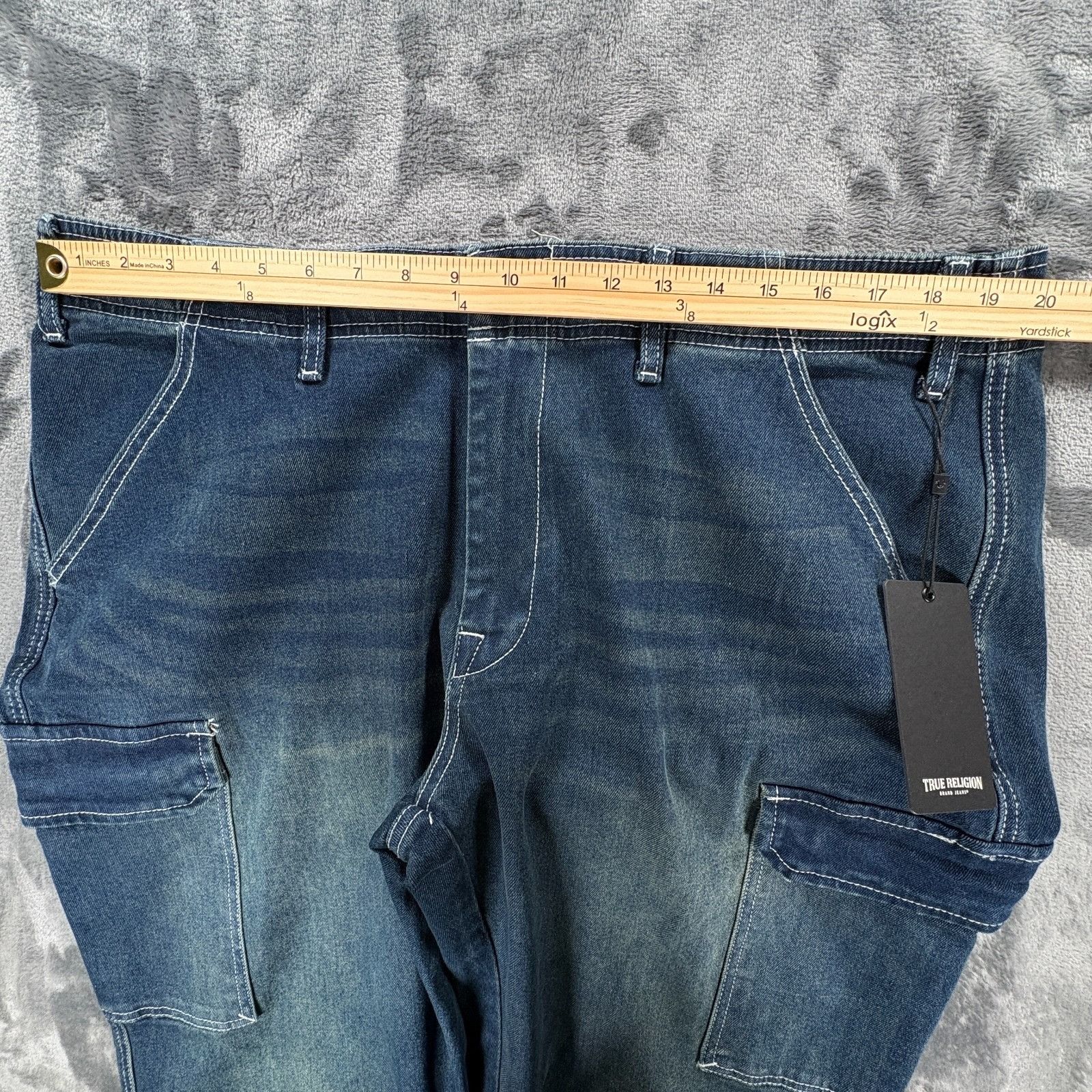 True Religion True Religion Denim Cargo Pants Mens 36X32 Medium Amber Nigh Size US 36 / EU 52 - 10 Thumbnail