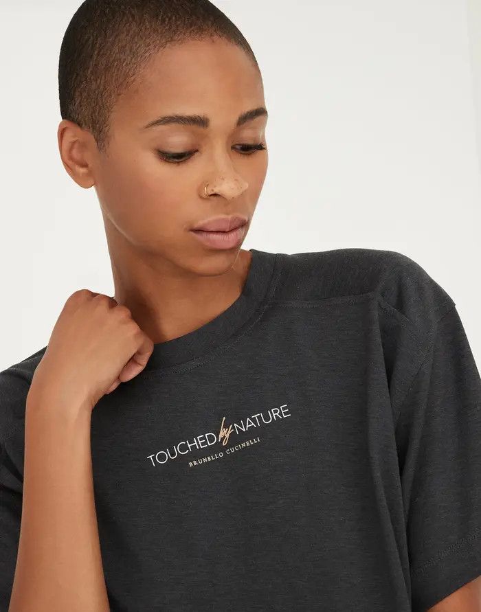 Brunello Cucinelli o1w1db10825 Blouse in Charcoal/Grey Size M / US 6-8 / IT 42-44 - 4 Thumbnail