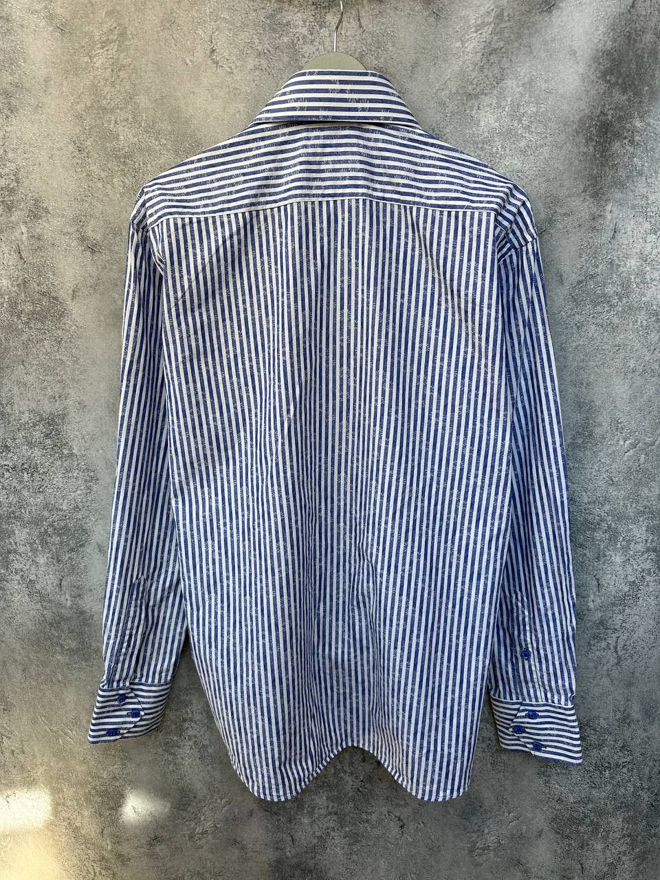 Other Claudio Lugli Italy Striped Floral Art Shirt Button Up Size US XL / EU 56 / 4 - 3 Thumbnail