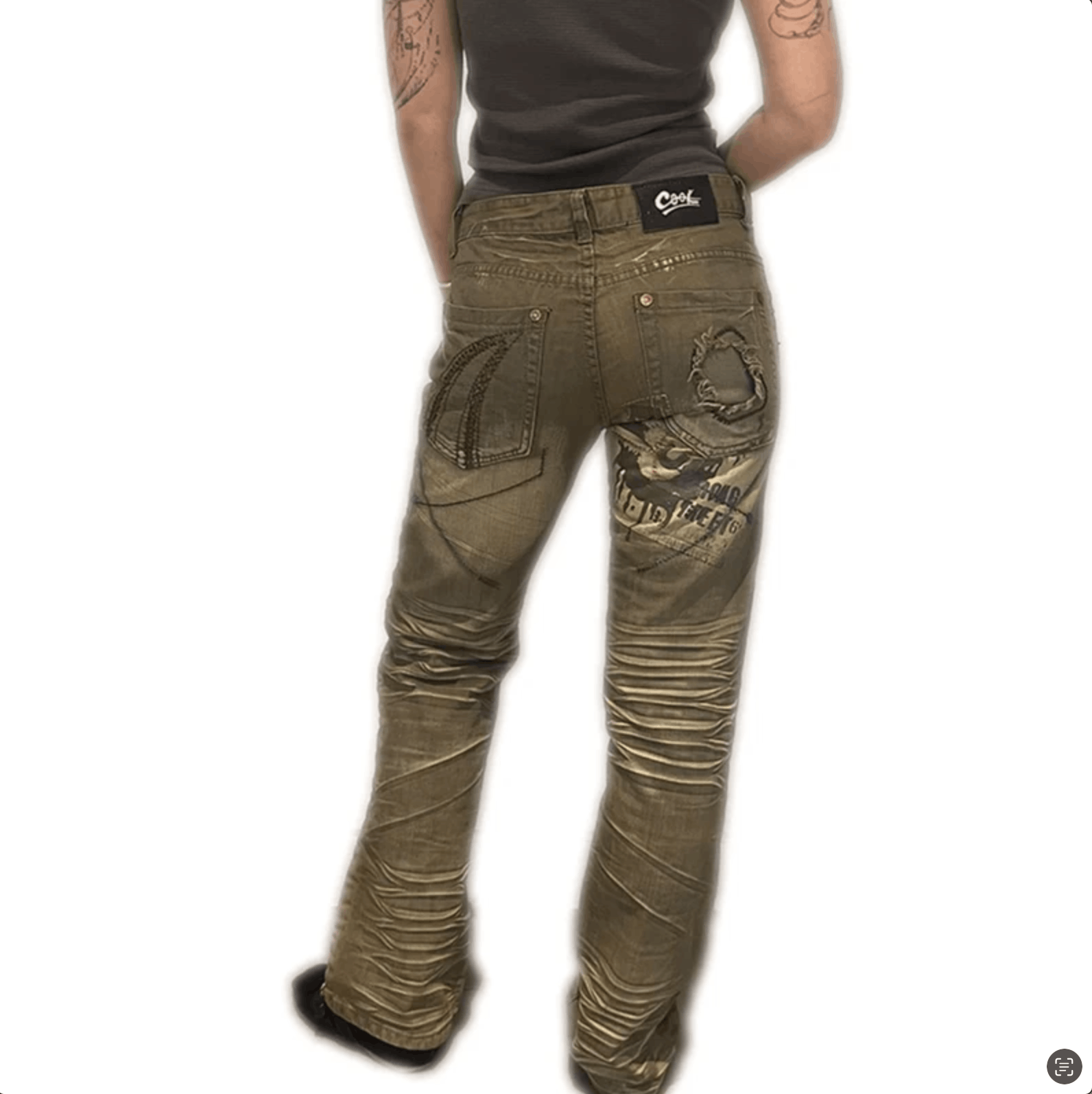 Other vintage grunge khaki jeans Size 31" - 4 Thumbnail