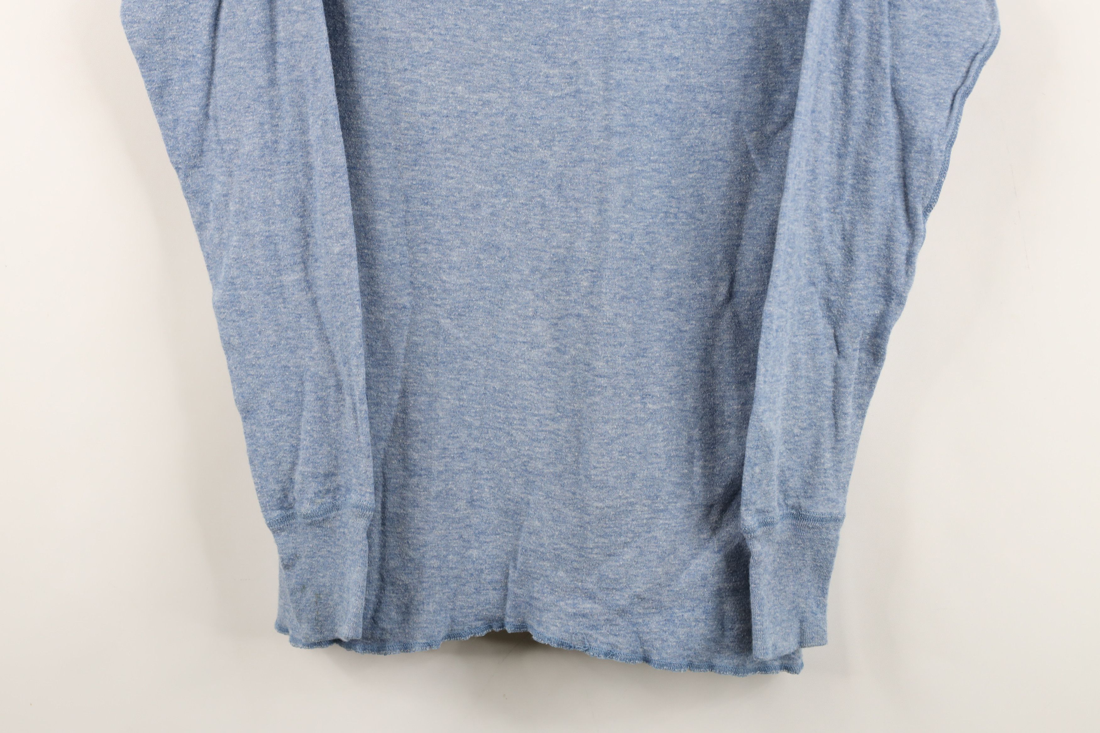 Vintage Vintage 70s Streetwear Double Wall Henley T-Shirt USA Size US L / EU 52-54 / 3 - 3 Thumbnail