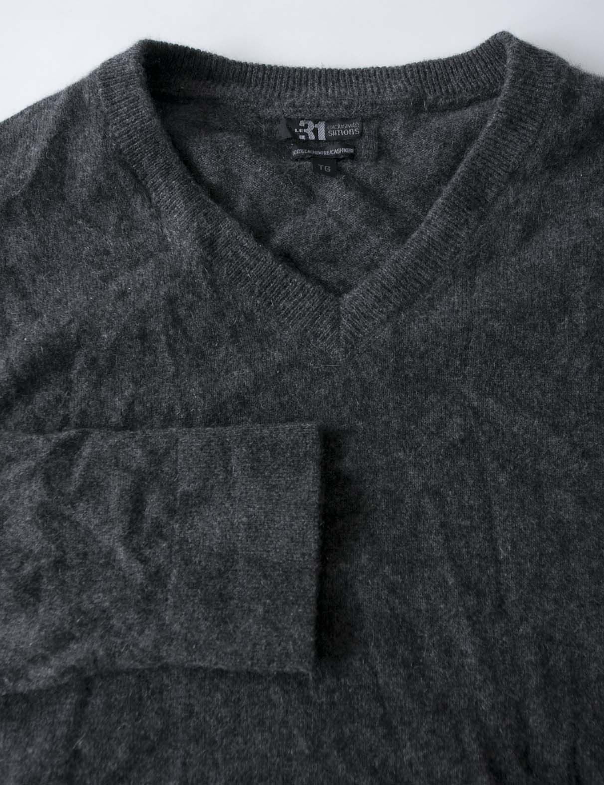 Simons Le 31 Simons Sweater 100% Cashmere Size XL Dark Gray Size US XL / EU 56 / 4 - 1 Thumbnail