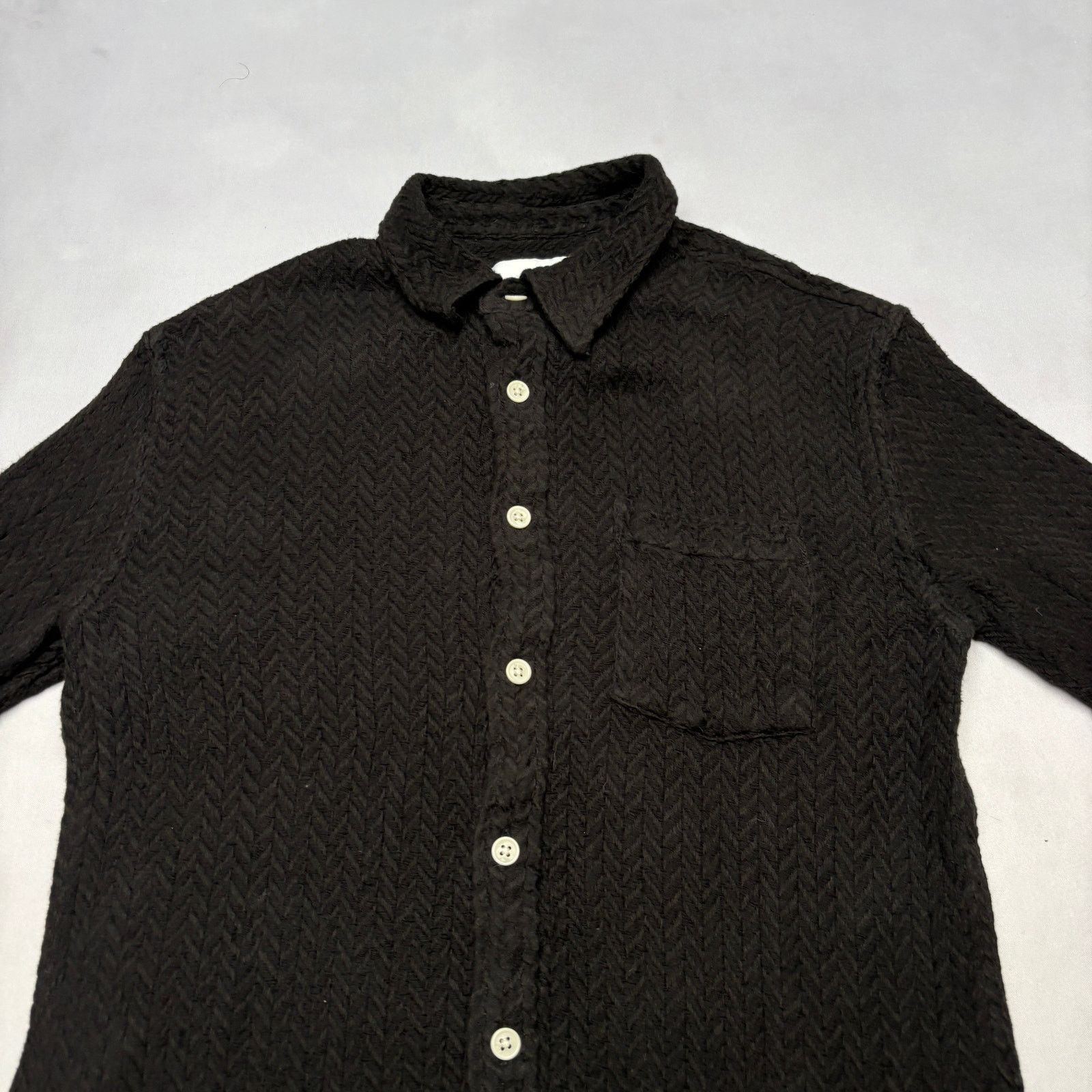 Corridor Corridor Acid Plaid Black Button Shirt Men's M Woven Cotton Size US M / EU 48-50 / 2 - 2 Thumbnail
