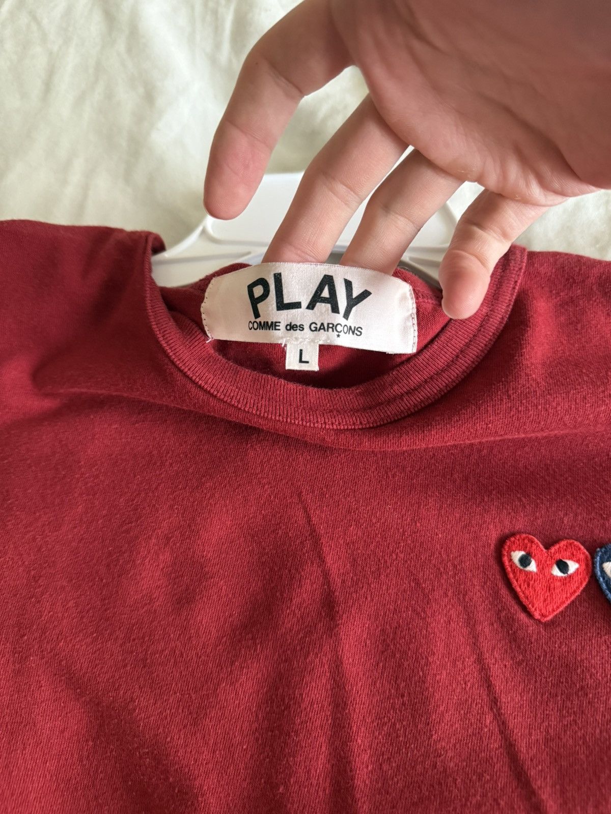 Comme des Garcons Commes Des Garçons Double Heart T-shirt Size US L / EU 52-54 / 3 - 2 Thumbnail