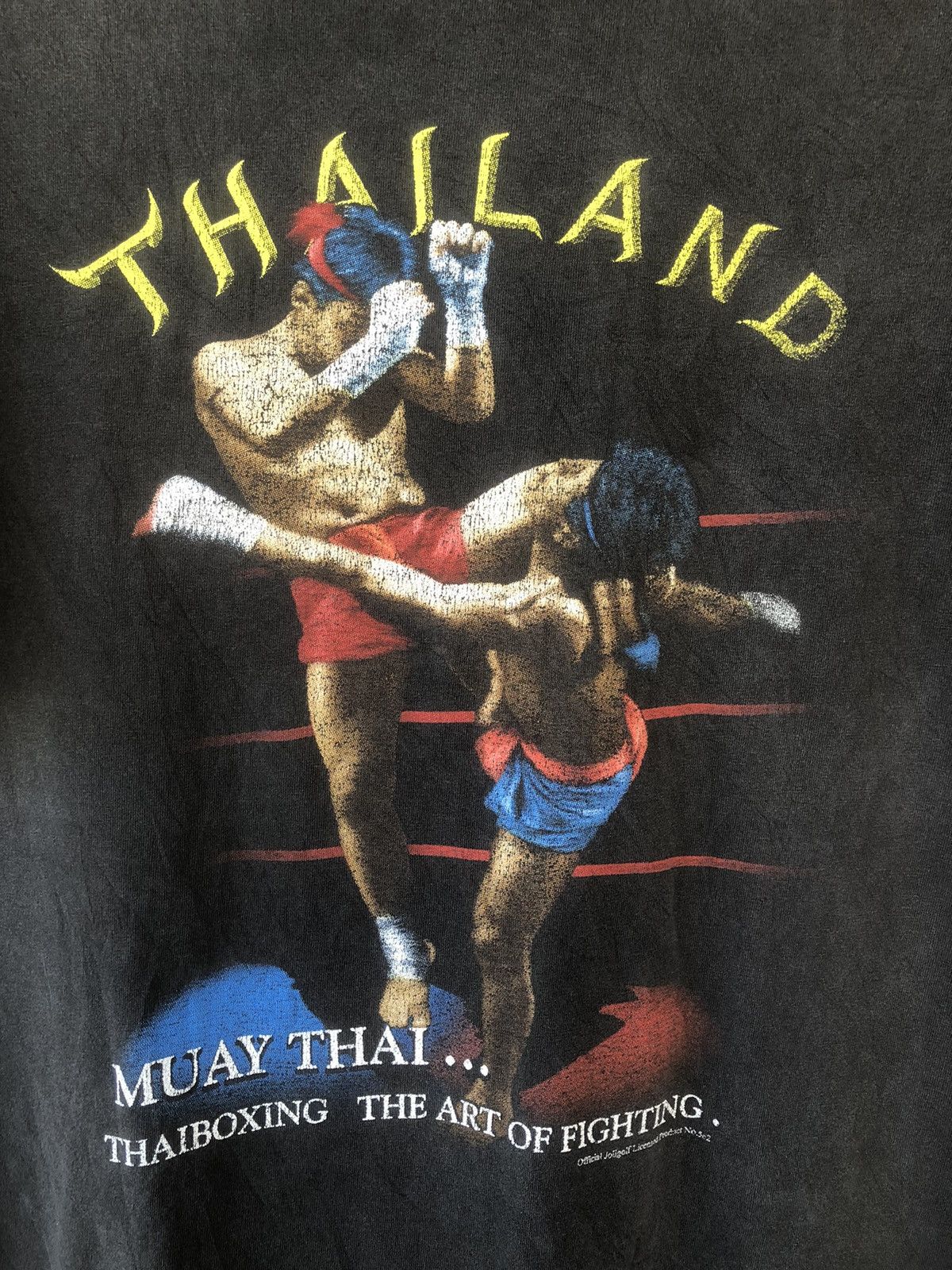 Vintage MUAY THAI Thailand Art Of Fighting Tee, image size:1200x1600