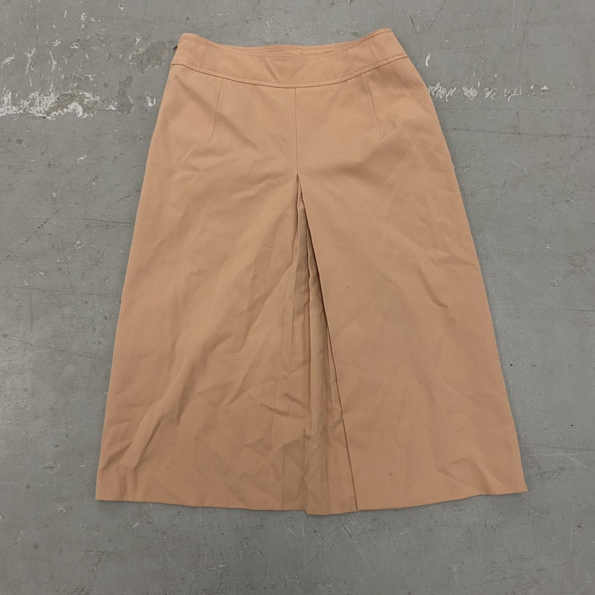 Designer × Gucci × Vintage Vintage 60s 70s Gucci Pink Zip A-Line Wool Midi Skirt ITALY Size 32" / US 10 / IT 46 - 9 Thumbnail
