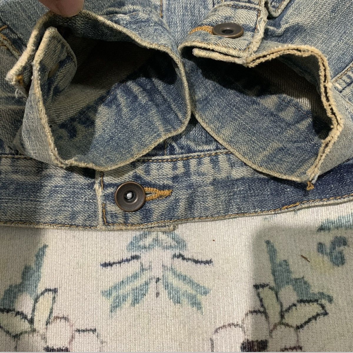 Global Work VINTAGE SHUCA JAPAN DENIM JACKET Size S / US 4 / IT 40 - 10 Thumbnail