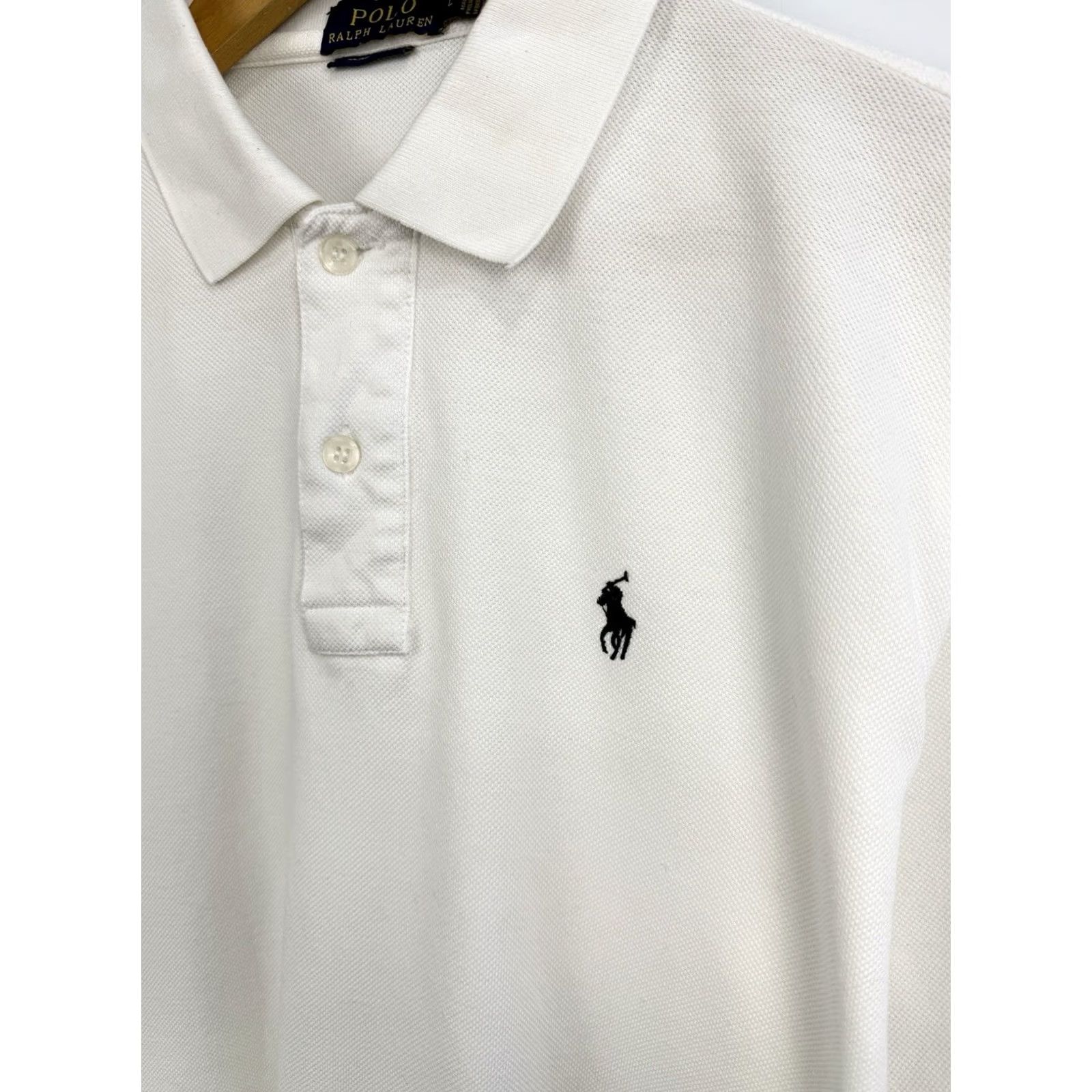 Ralph Lauren VINTAGE Polo Ralph Lauren Classic Fit Polo Shirt Mens White L Rare Chief Keef Retro Hype Size US L / EU 52-54 / 3 - 6 Thumbnail