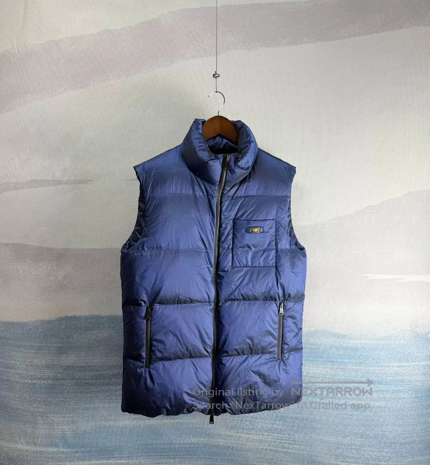 Fendi reversible blue down vest by Fendi. Size US L / EU 52-54 / 3 - 1 Thumbnail
