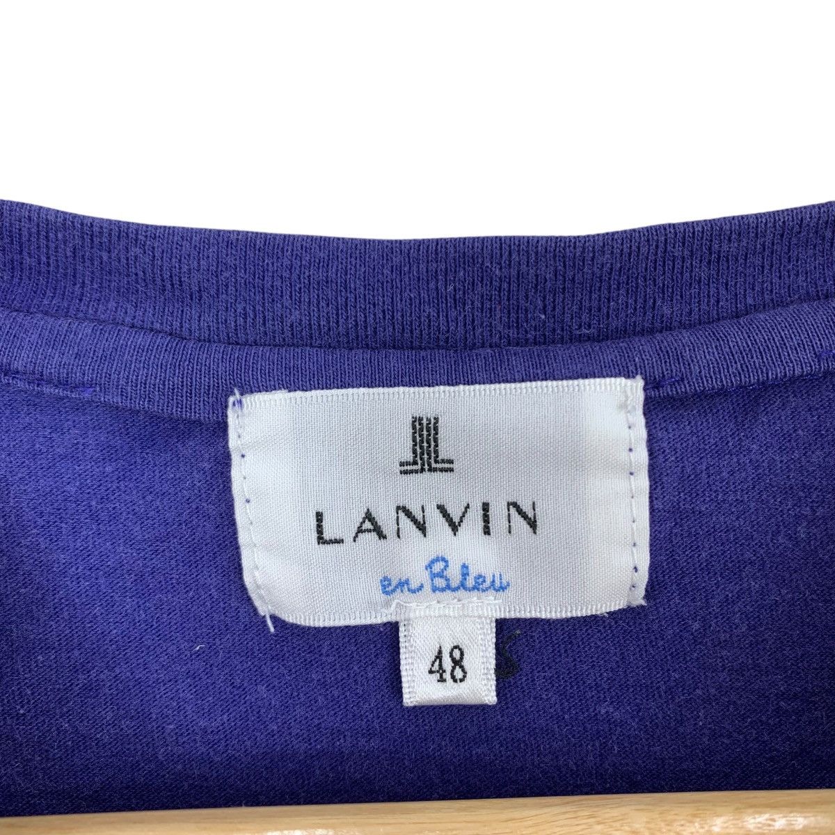 Lanvin LANVIN MONOGRAM En Bleu Ready Steady Go Short Sleeve Tshirt Size US S / EU 44-46 / 1 - 5 Thumbnail