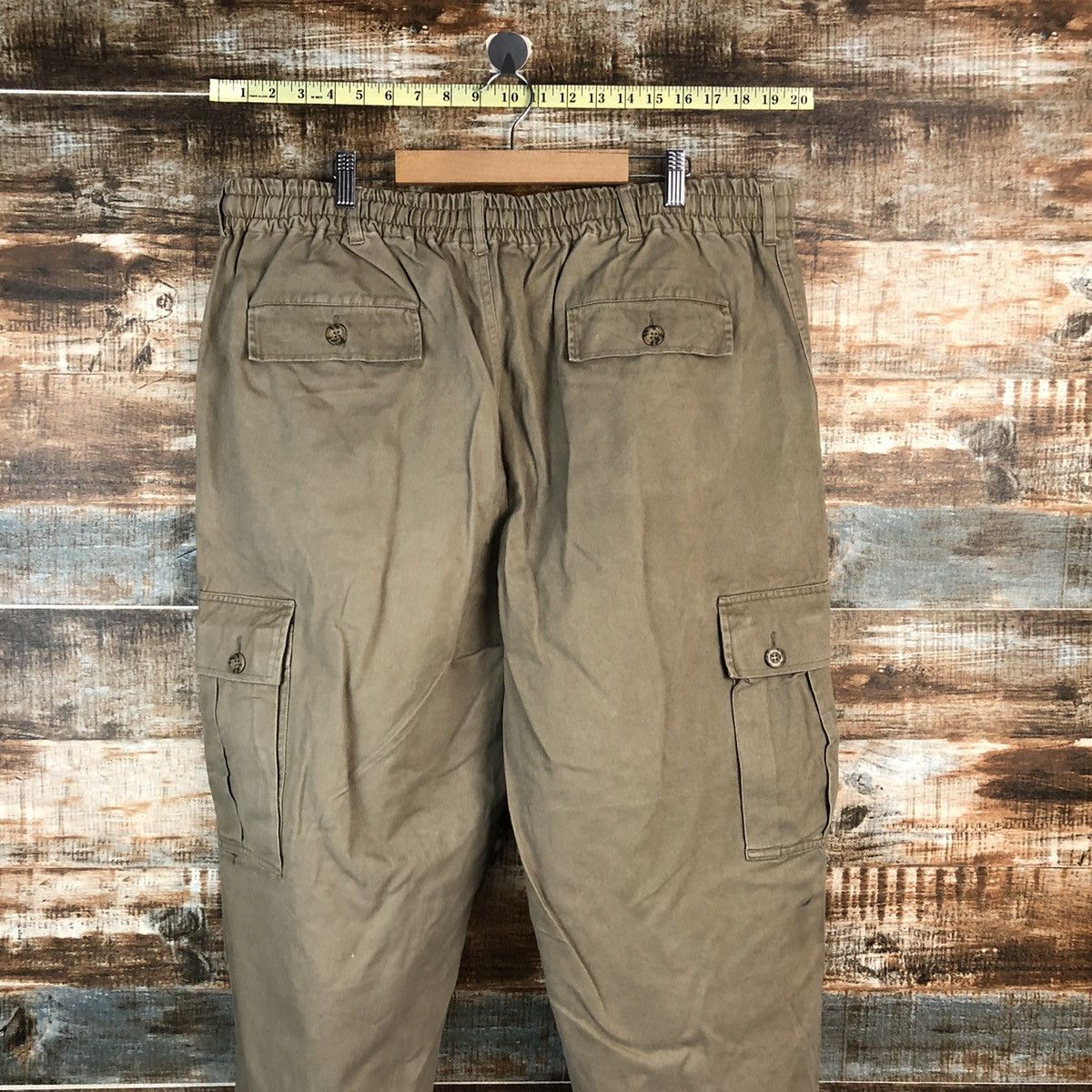 Japanese Brand Japanese Brand Brown Cargo Multipocket Pants #A2420 Size US 35 - 18 Thumbnail