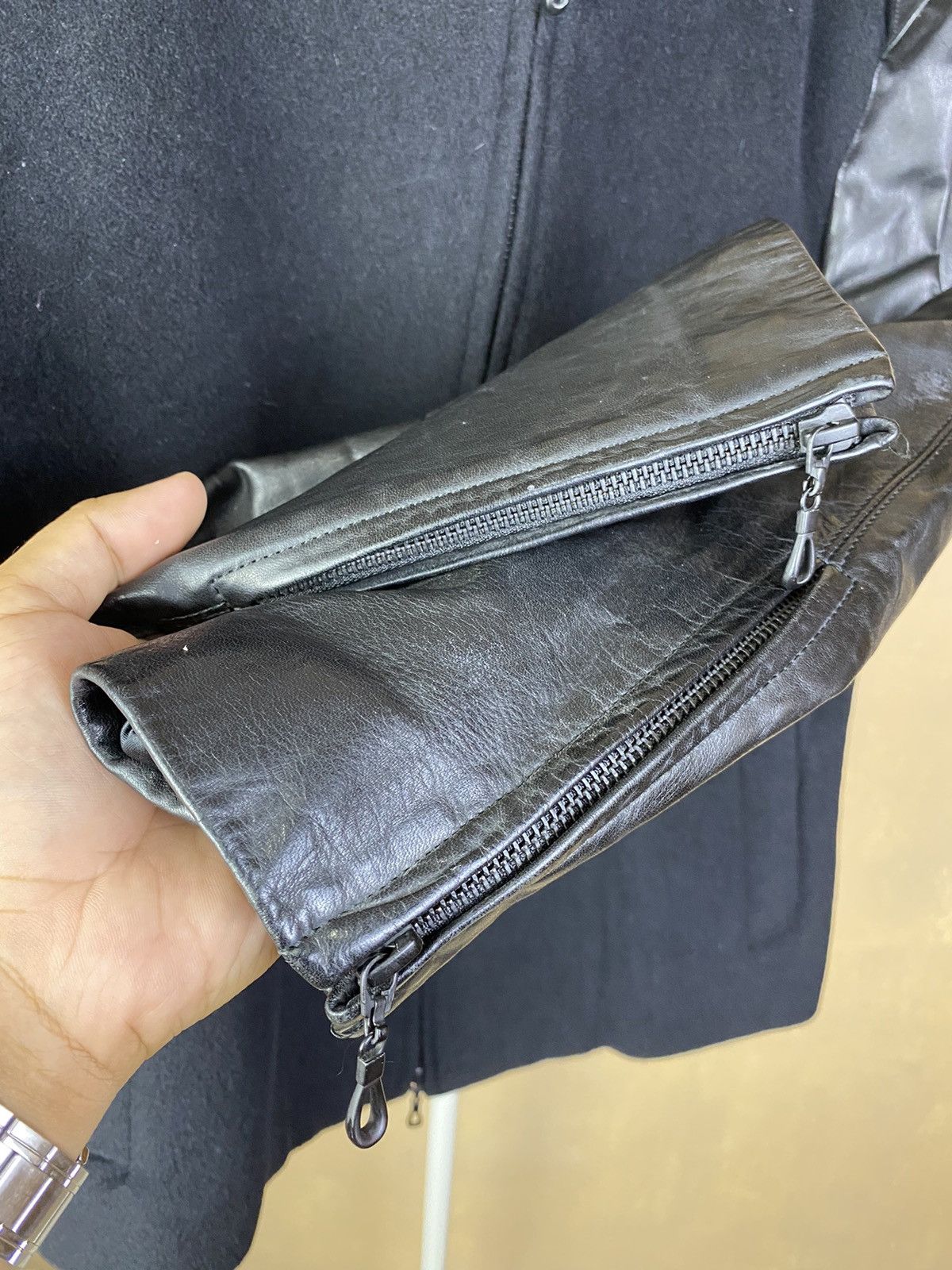 kiryuyrik Kiryuyrik Yohji Yamamoto Leather sleeve jacket Size US L / EU 52-54 / 3 - 5 Thumbnail