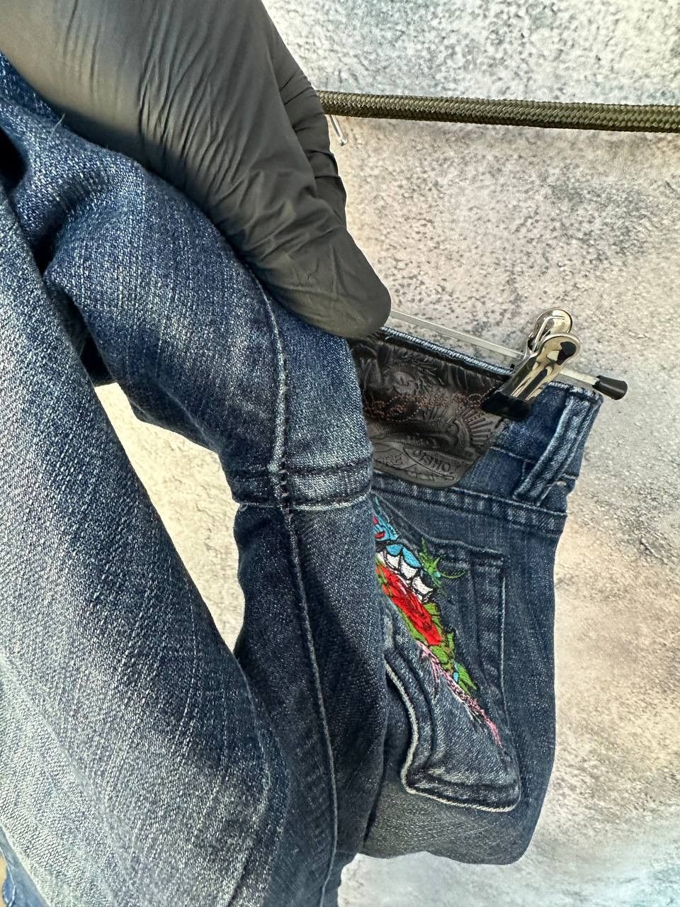 Christian Audigier × Ed Hardy Ed Hardy by Christian Audigier Jeans Denim Pant Size 31" - 12 Thumbnail