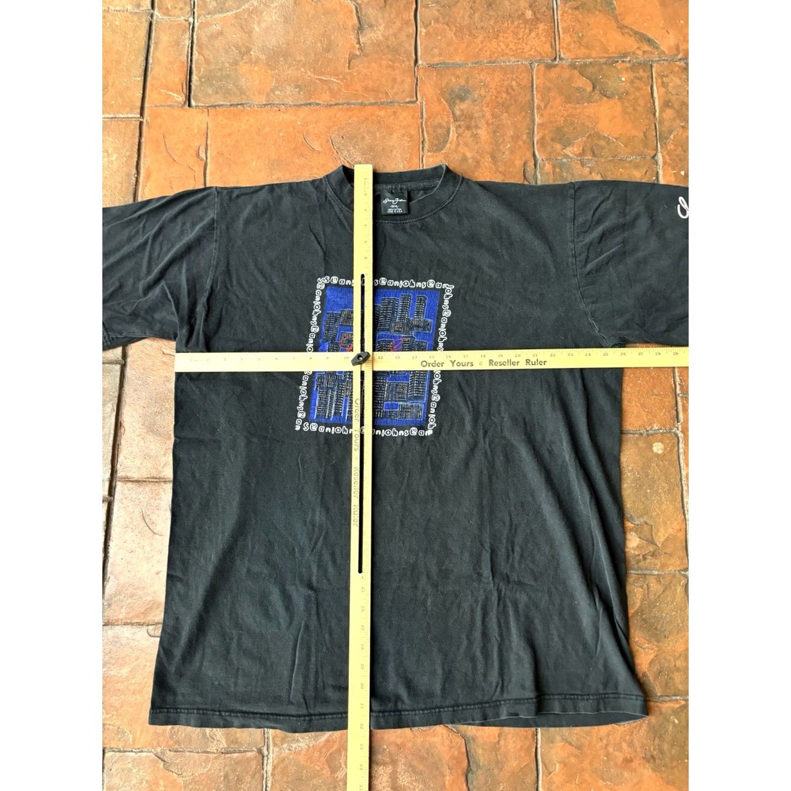 Sean John VINTAGE Sean John T-Shirt 3XL Black Crew Neck Short Sleeve Graphic Print Hip Hop 90s Grunge USA Mens Size US XXL / EU 58 / 5 - 4 Thumbnail