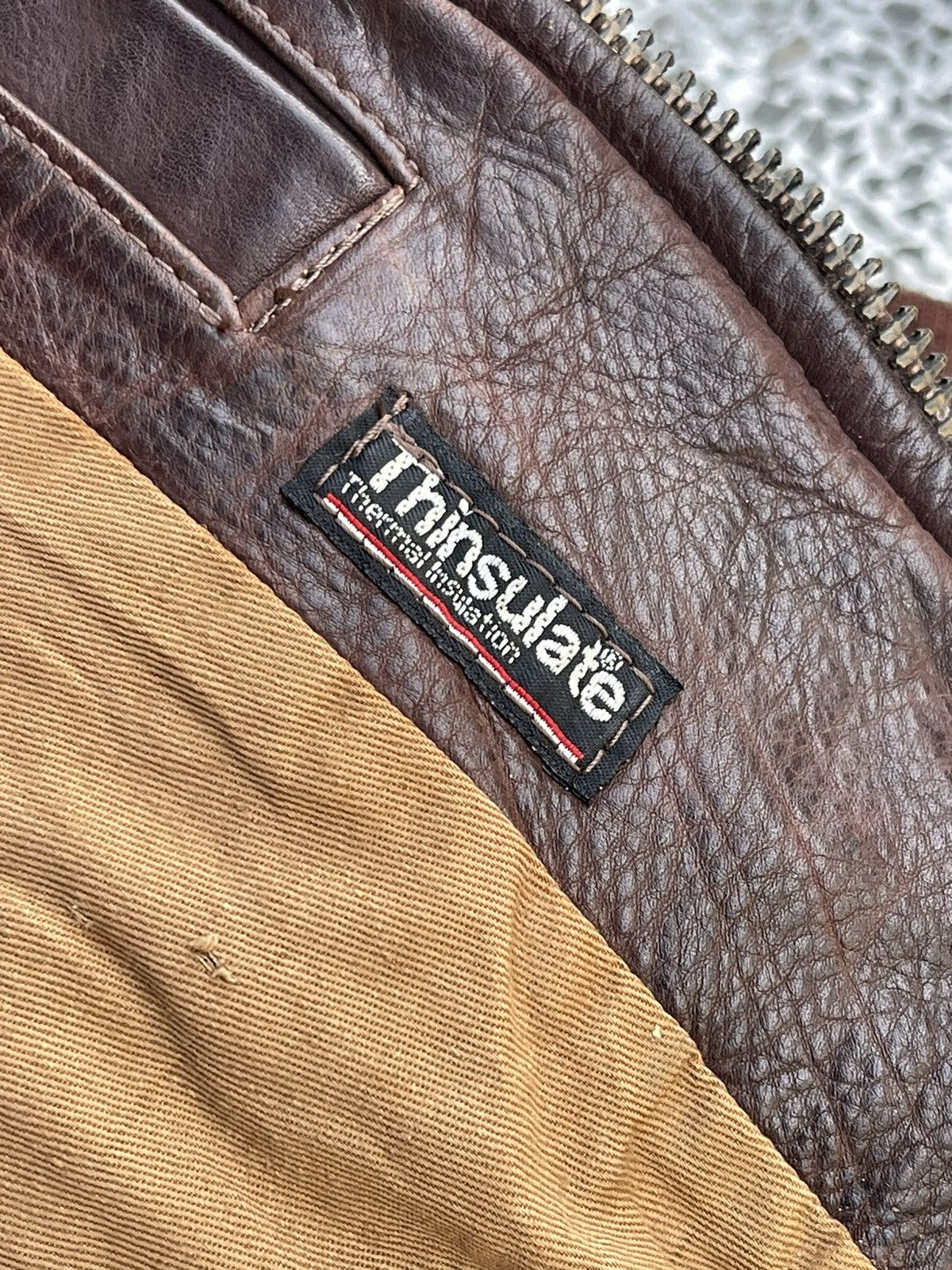 Golden Bear 🔥Vintage Golden Bear Genuine Leather Flight Bomber Jacket Size US M / EU 48-50 / 2 - 19 Thumbnail