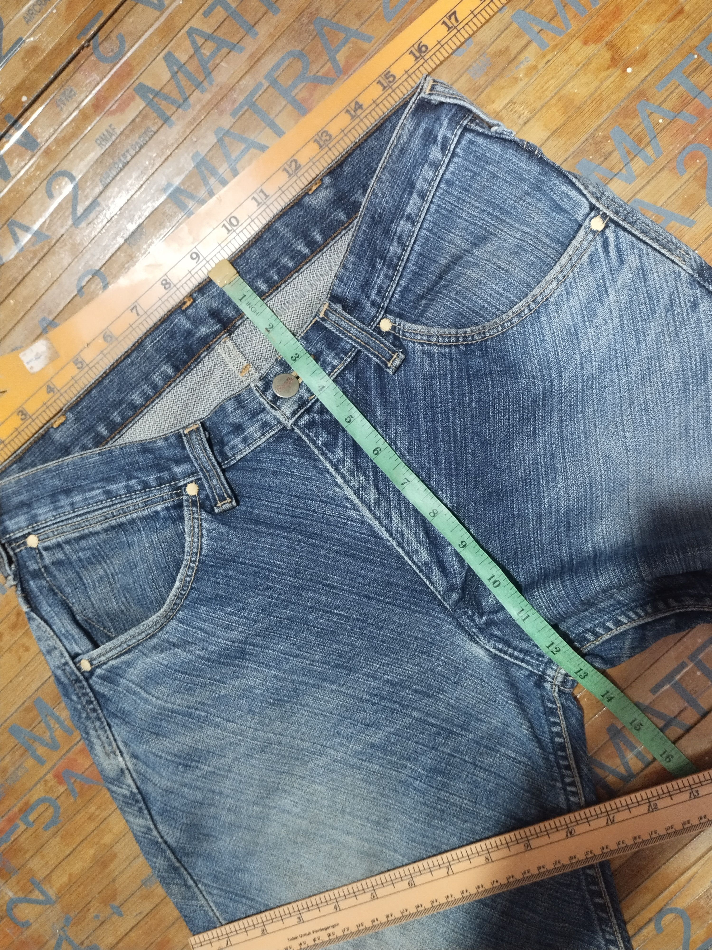 Japanese Brand × Vintage × Wrangler Jeans Wrangler Sanforized, Greensboro Sz 32"31" Size US 32 / EU 48 - 8 Thumbnail
