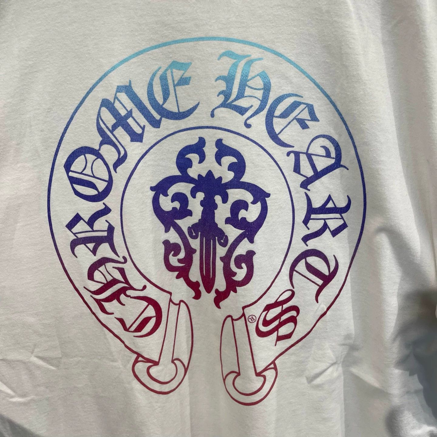 Chrome Hearts Chrome Hearts White Gradient Horseshoe XL 99 New SS Size US XL / EU 56 / 4 - 6 Thumbnail