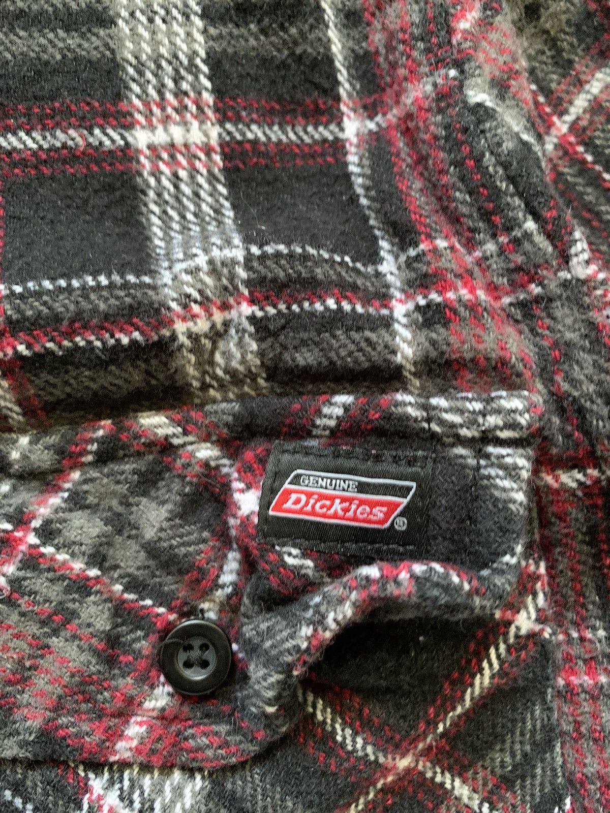 Dickies × Vintage Vintage Dickies Flannel Plaid Shirt Workwear Travis Style Size US S / EU 44-46 / 1 - 3 Thumbnail