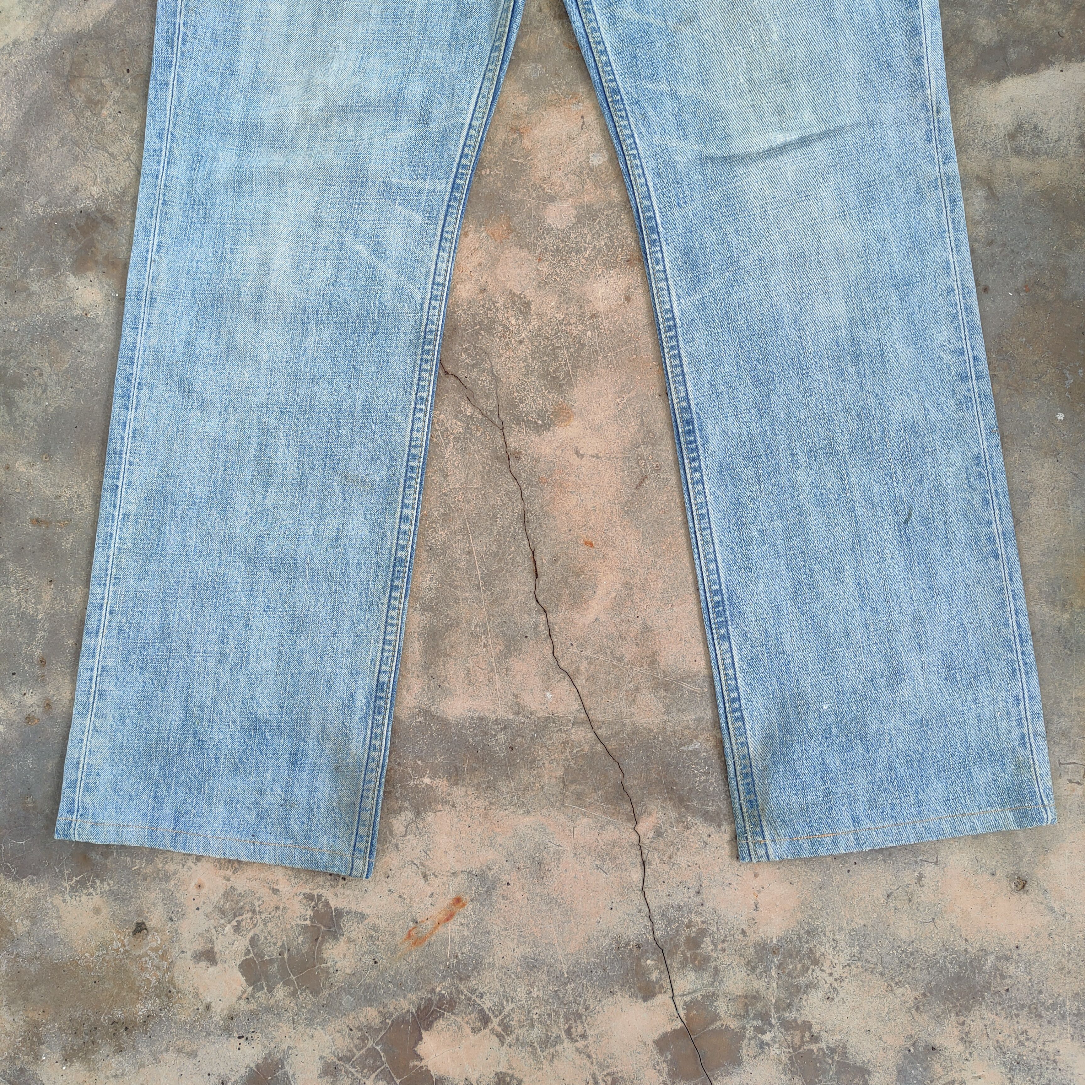 Levi's Vintage Clothing W31 VINTAGE LEVI'S 502 FADED RIPPED JEANS DENIM PANTS Size US 31 - 4 Thumbnail