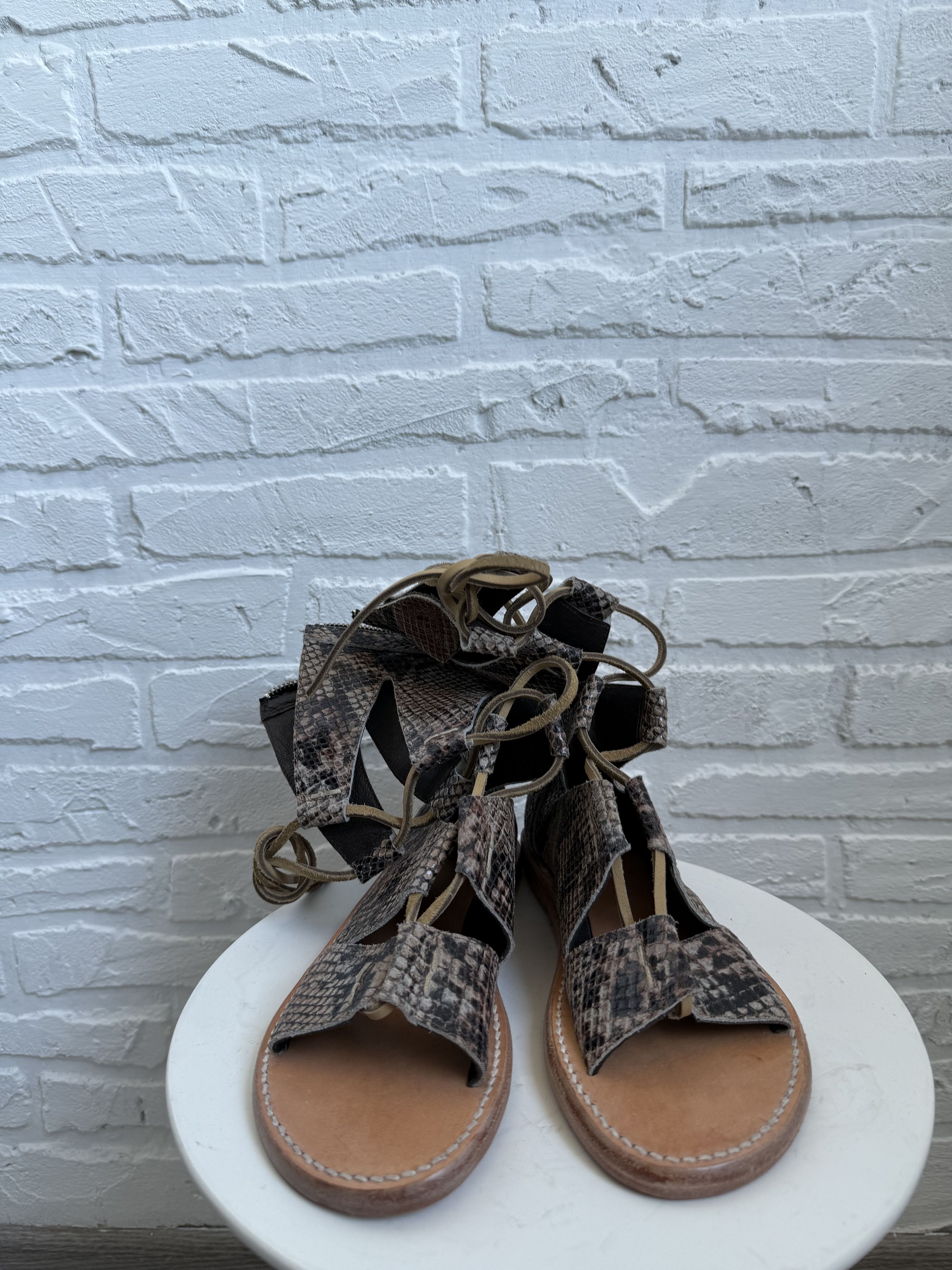FREEBIRD Freebird by Steven Snake Leather Gladiator Sandals Ceasar Size US 7 / IT 37 - 3 Thumbnail