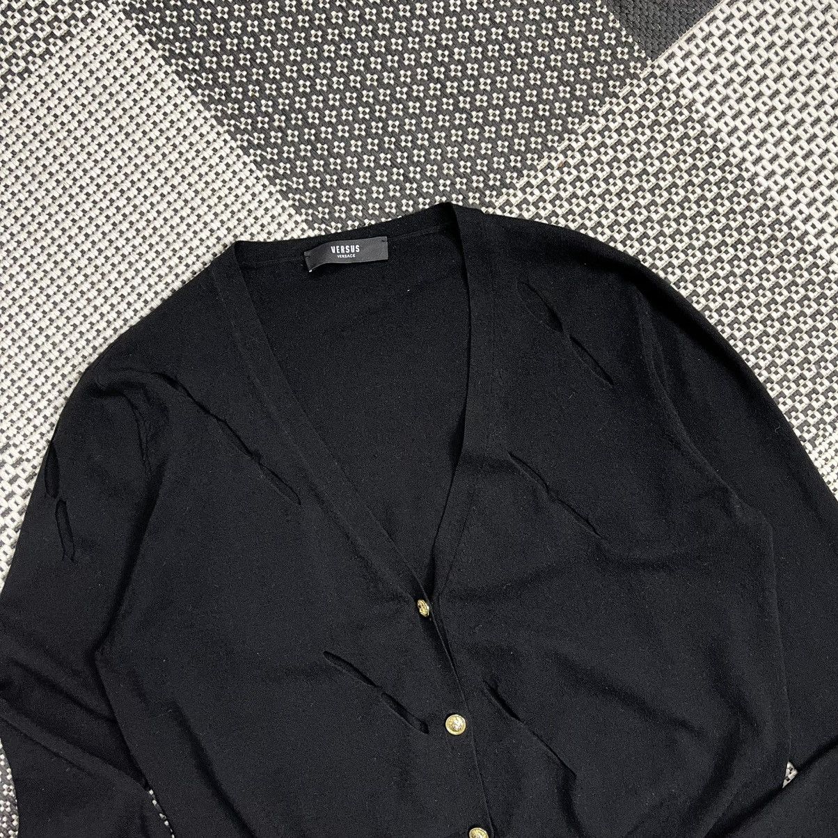 Versace × Versus × Versus Versace VERSACE versus sweater black Size L / US 10 / IT 46 - 2 Thumbnail