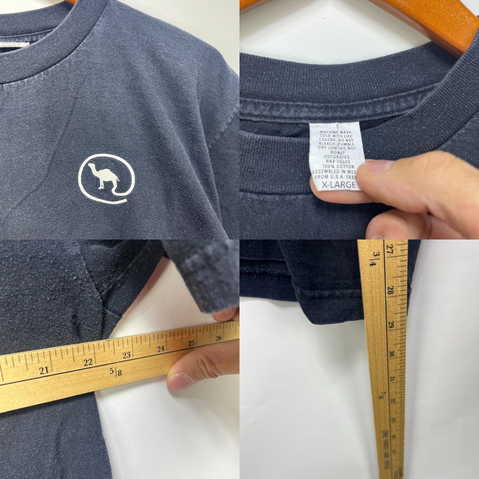 Camel VINTAGE Camel Cigarettes Promo T Shirt Where Its At XL Black Cotton Short Sleeve Men T-Shirt 1990s Logo 1997 Decade Vintage Size US XL / EU 56 / 4 - 8 Thumbnail