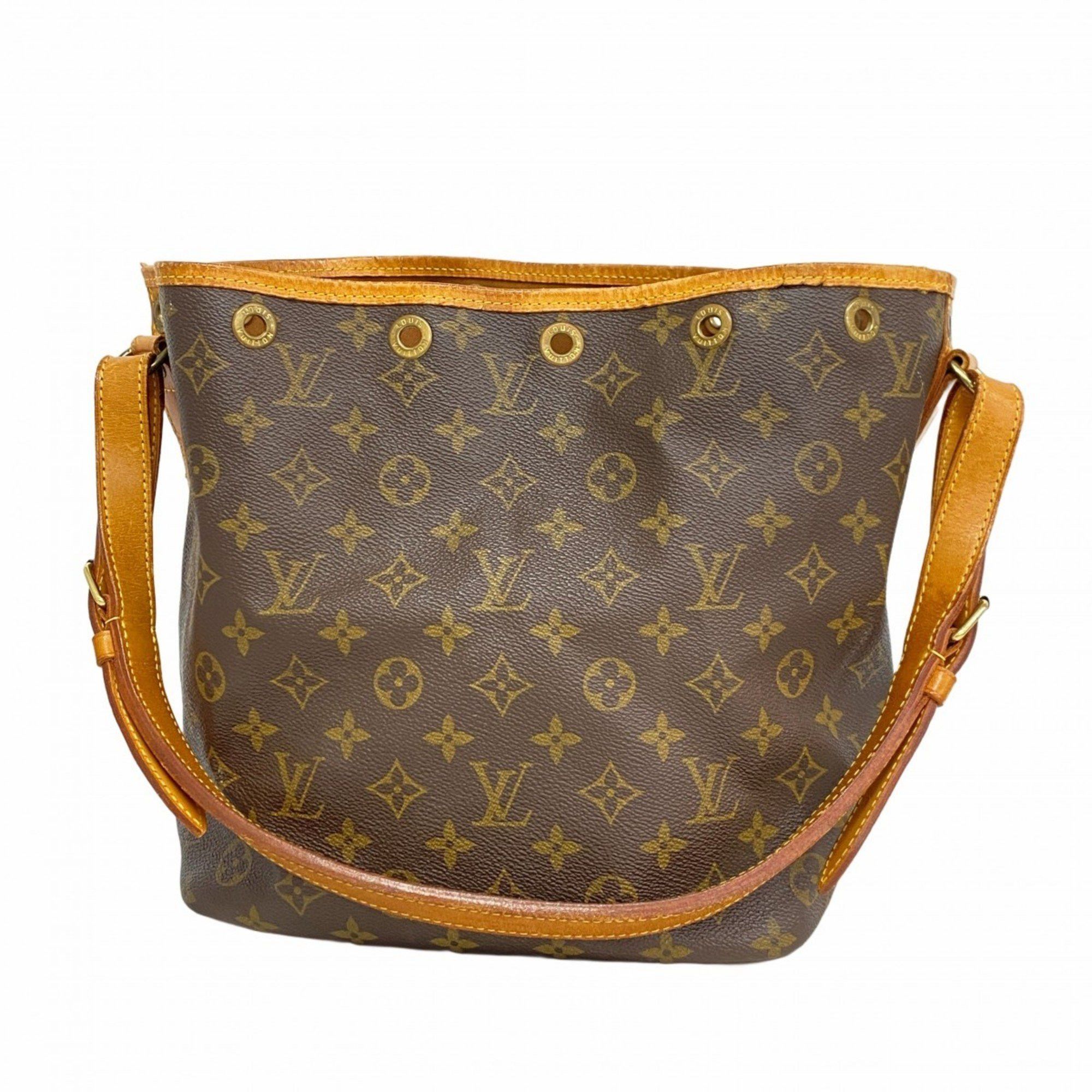 Louis Vuitton Shoulder Bag Monogram Petit Noe M42226 Brown Ladies, Women's