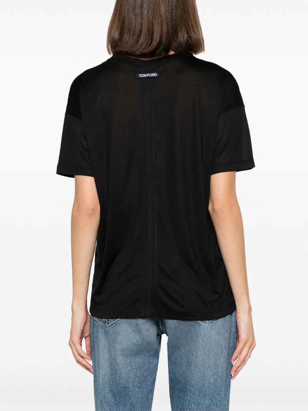 Tom Ford o1y0226 Logo T-Shirt in Black Size XS / US 0-2 / IT 36-38 - 4 Thumbnail