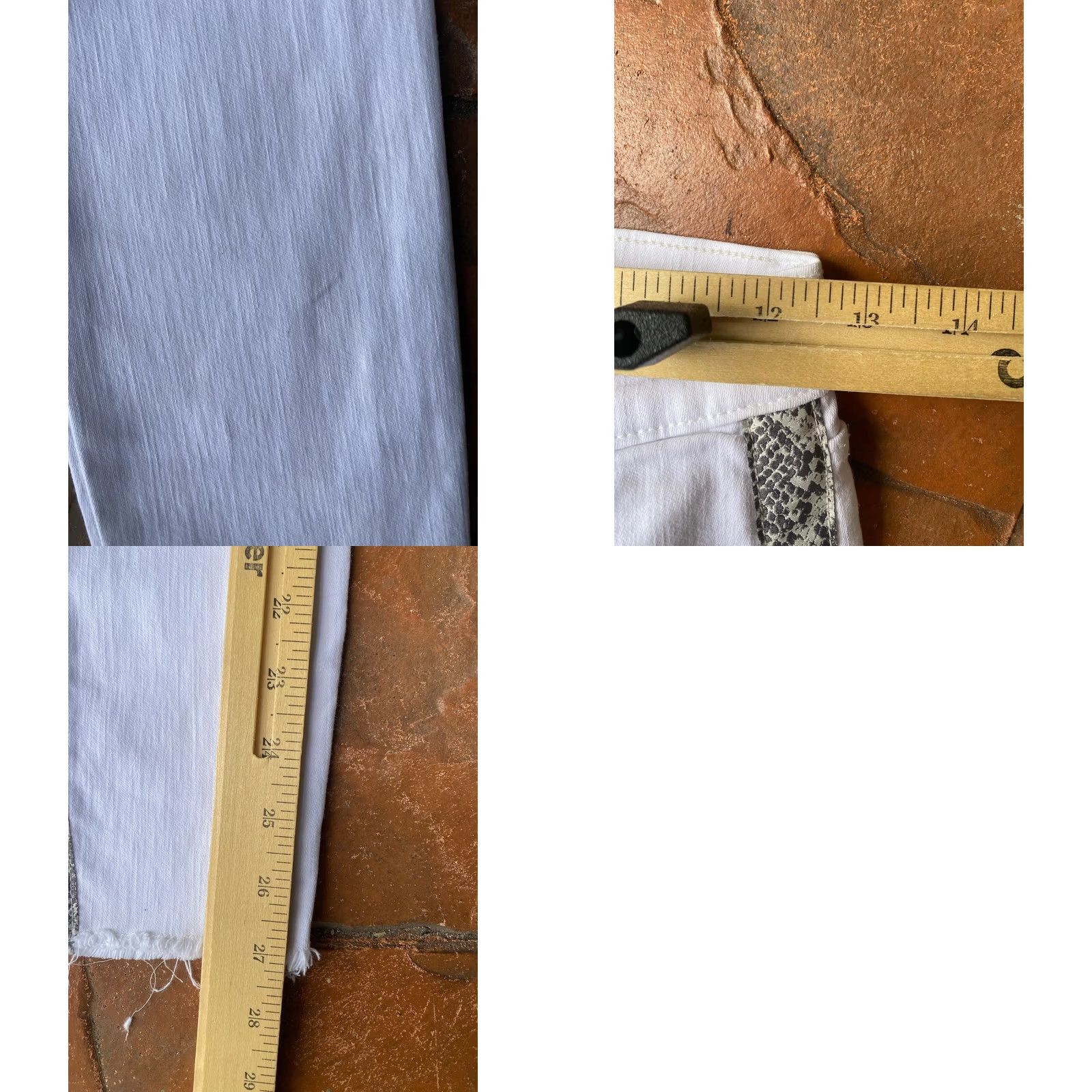 J Brand J Brand Snake Skin High Rise Skinny Jeans Alana Womens 24 White Size 42" / US 20 - 8 Thumbnail