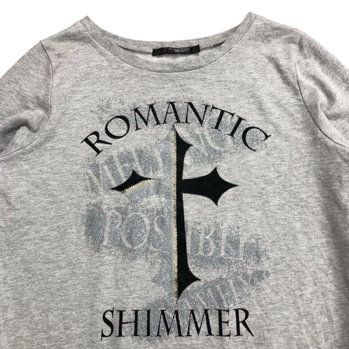 14th Addiction × If Six Was Nine × Japanese Brand 💥Crazy Romatic Shimmer Cross Grunge LGB GOA Sweatshir Size US M / EU 48-50 / 2 - 2 Thumbnail