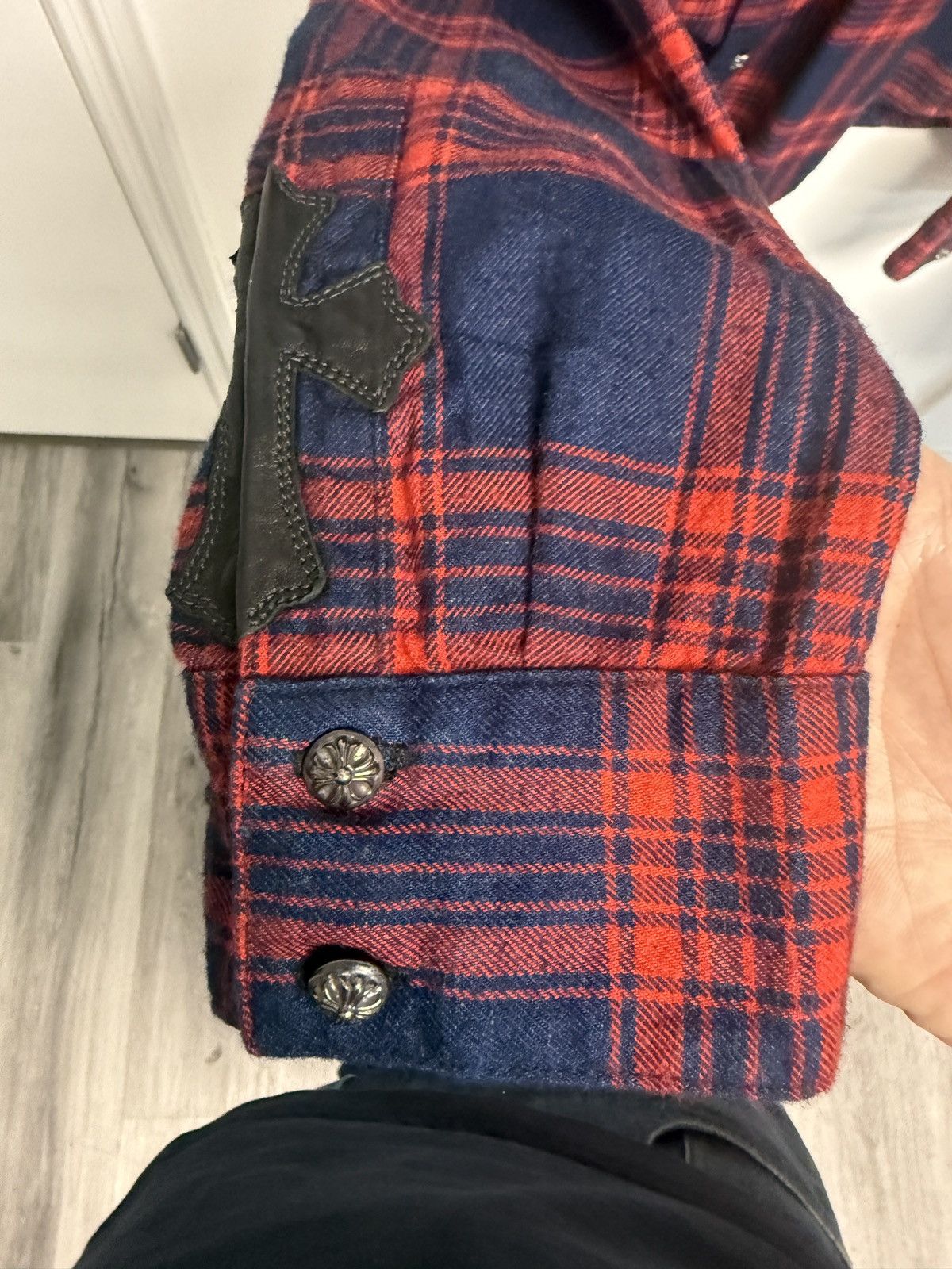 Chrome Hearts Chrome Hearts Flannel Button Up Size US XL / EU 56 / 4 - 4 Thumbnail
