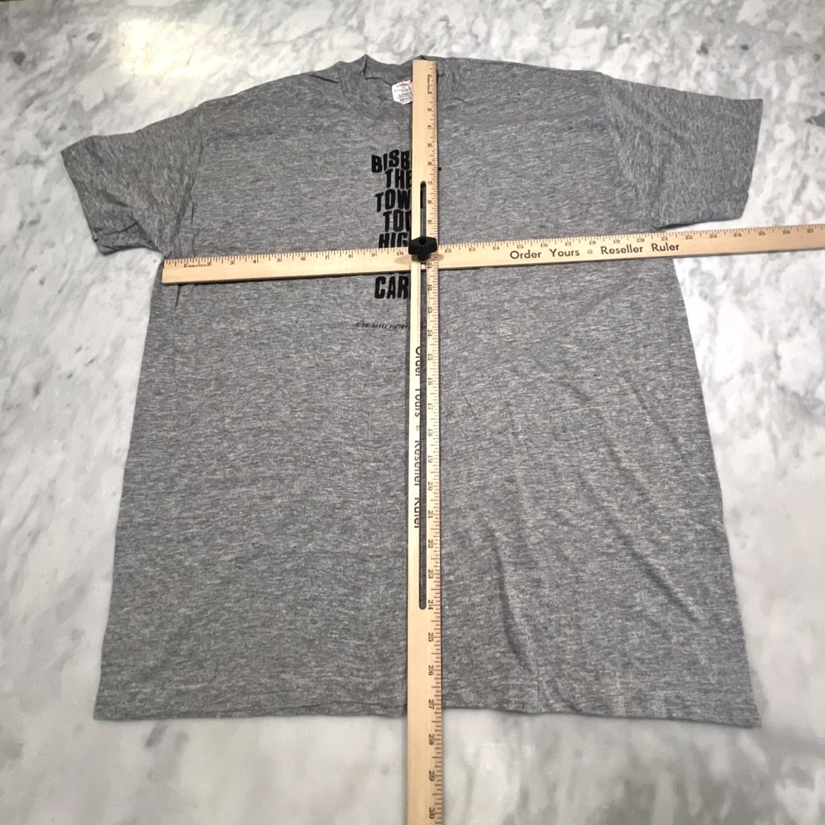Vintage VINTAGE Bisbee Poetry Festival T Shirt XL Gray Short Sleeve Mens 1990s Bisbee The Town Too High To Care Sports-t By Stedman Graphic Tee Size US XL / EU 56 / 4 - 7 Thumbnail