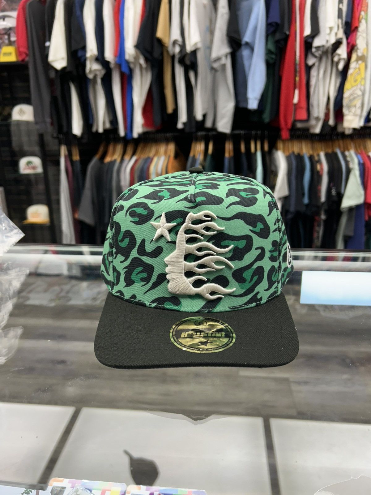 帽子 Hellstar cap / Cheetah Print Fitted Hat Buy Hellstar Cheetah Print Fitted Hat 'Black' - HSCH0963