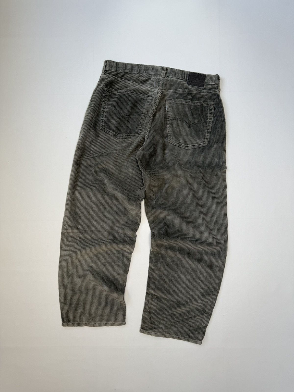 Levi's Vintage 90s Silvertab Baggy Grey Corduroy Size US 34 / EU 50 - 2 Thumbnail