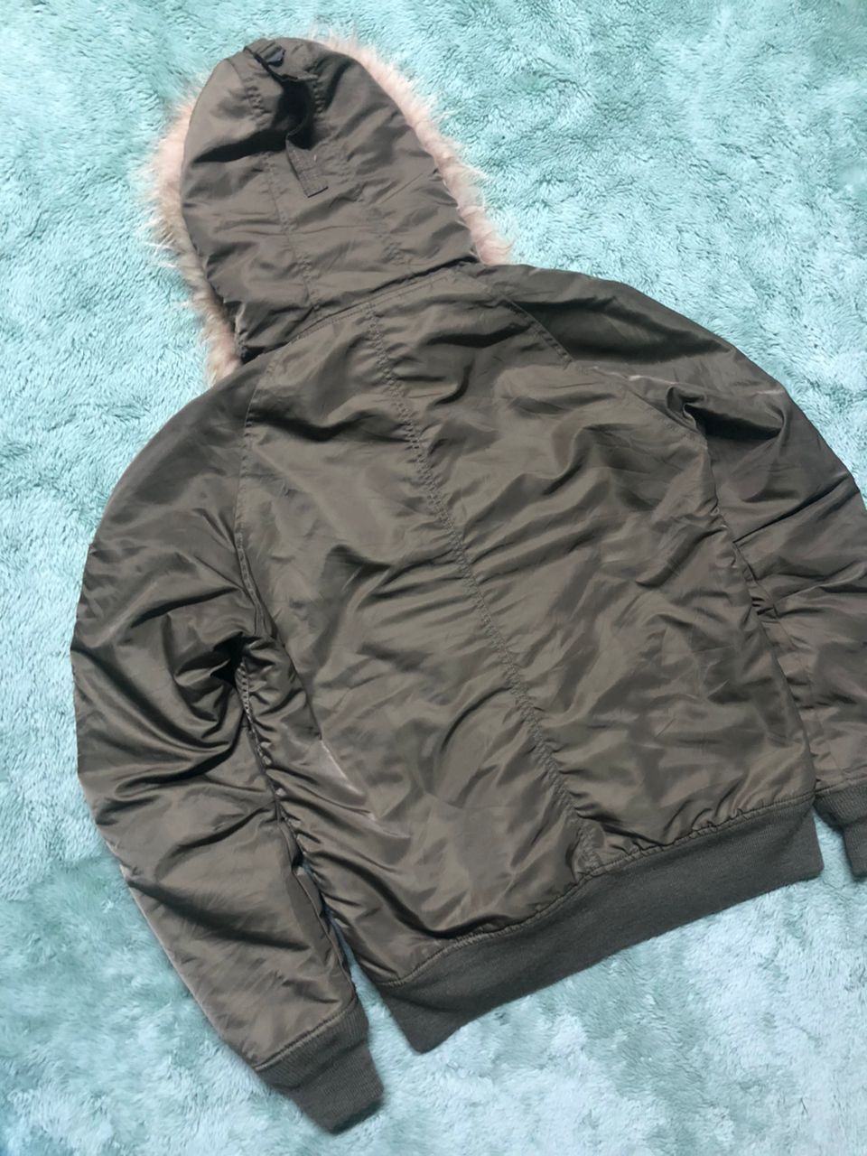 If Six Was Nine AMERICAN RAG CIE BOMBER JACKET FUR HOODED MILITARY JACKET Size US M / EU 48-50 / 2 - 9 Thumbnail