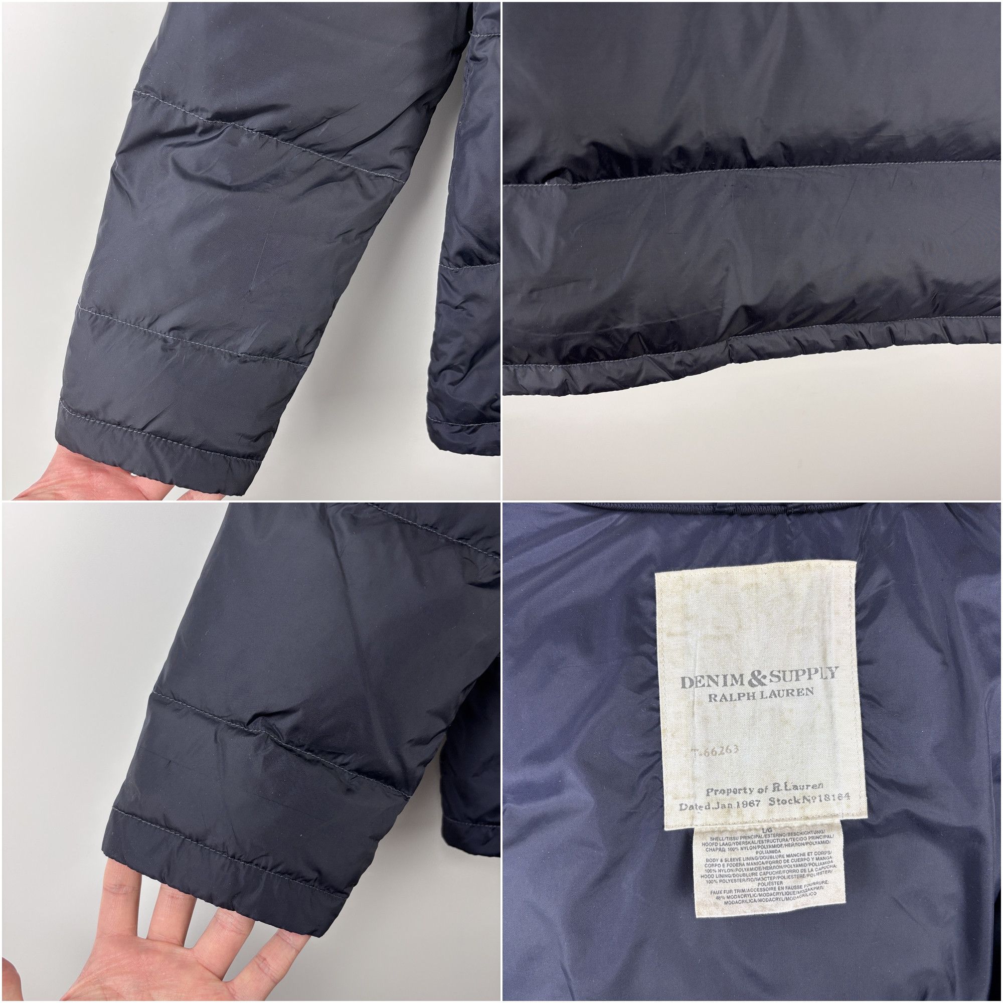 Denim & Supply Ralph Lauren Womens Denim & Supply Ralph Lauren Down Jacket Blue Size L Size L / US 10 / IT 46 - 9 Thumbnail