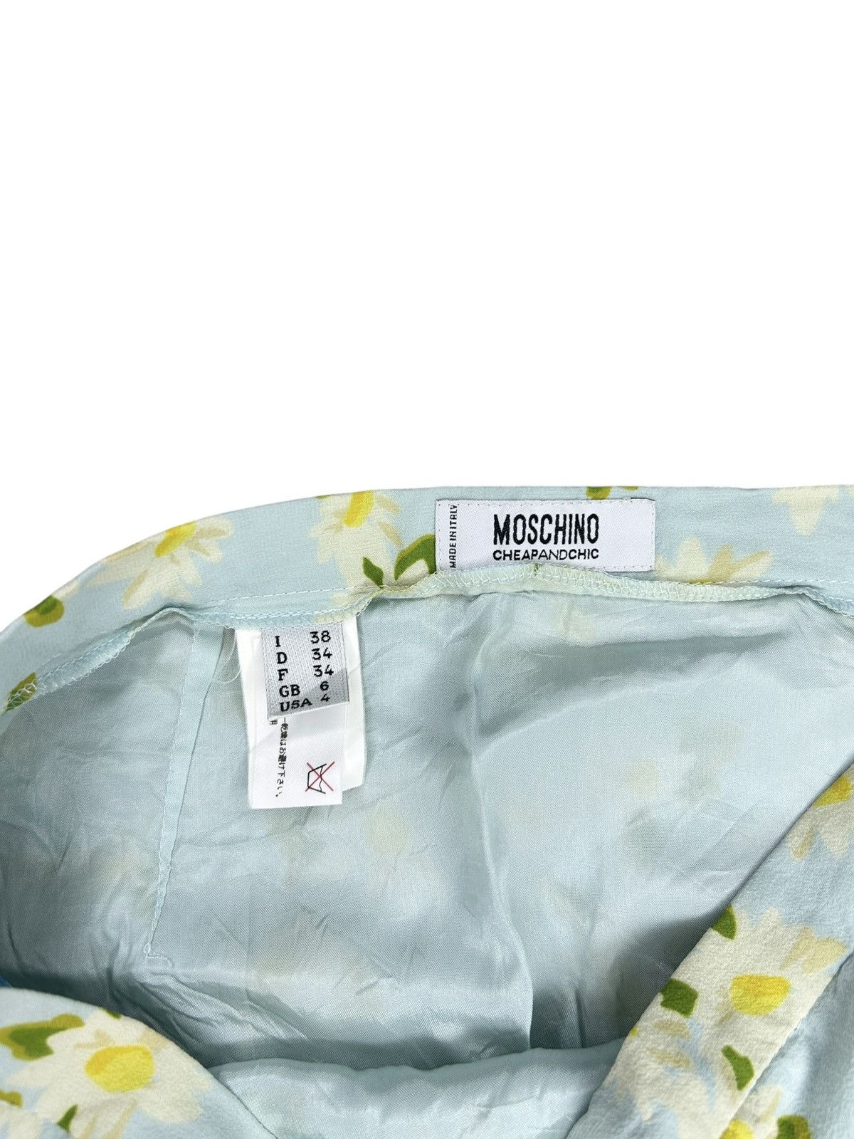 Moschino 00s Floral Skirt Size 26" / US 2 / IT 38 - 2 Thumbnail