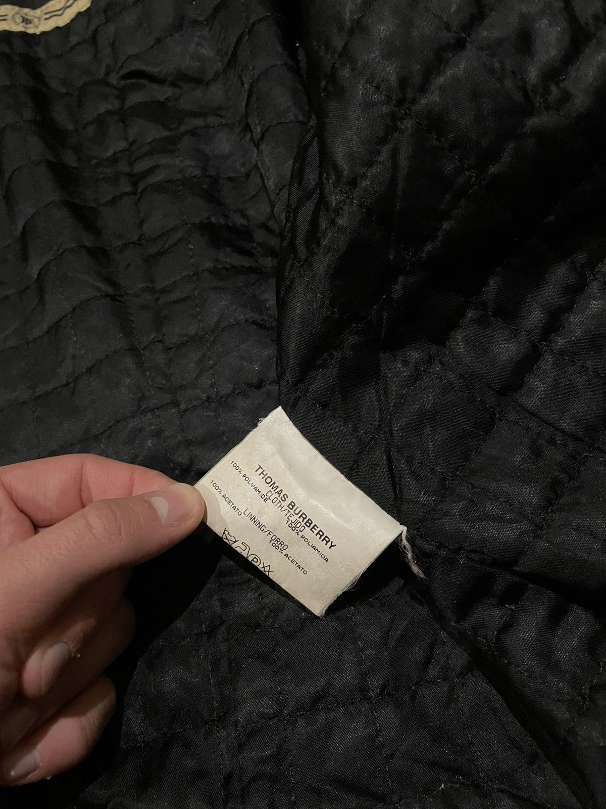 Burberry × Burberry Prorsum Vintage 90s Thomas Burberry Luxury Jacket Leather Rare Size US S / EU 44-46 / 1 - 9 Thumbnail